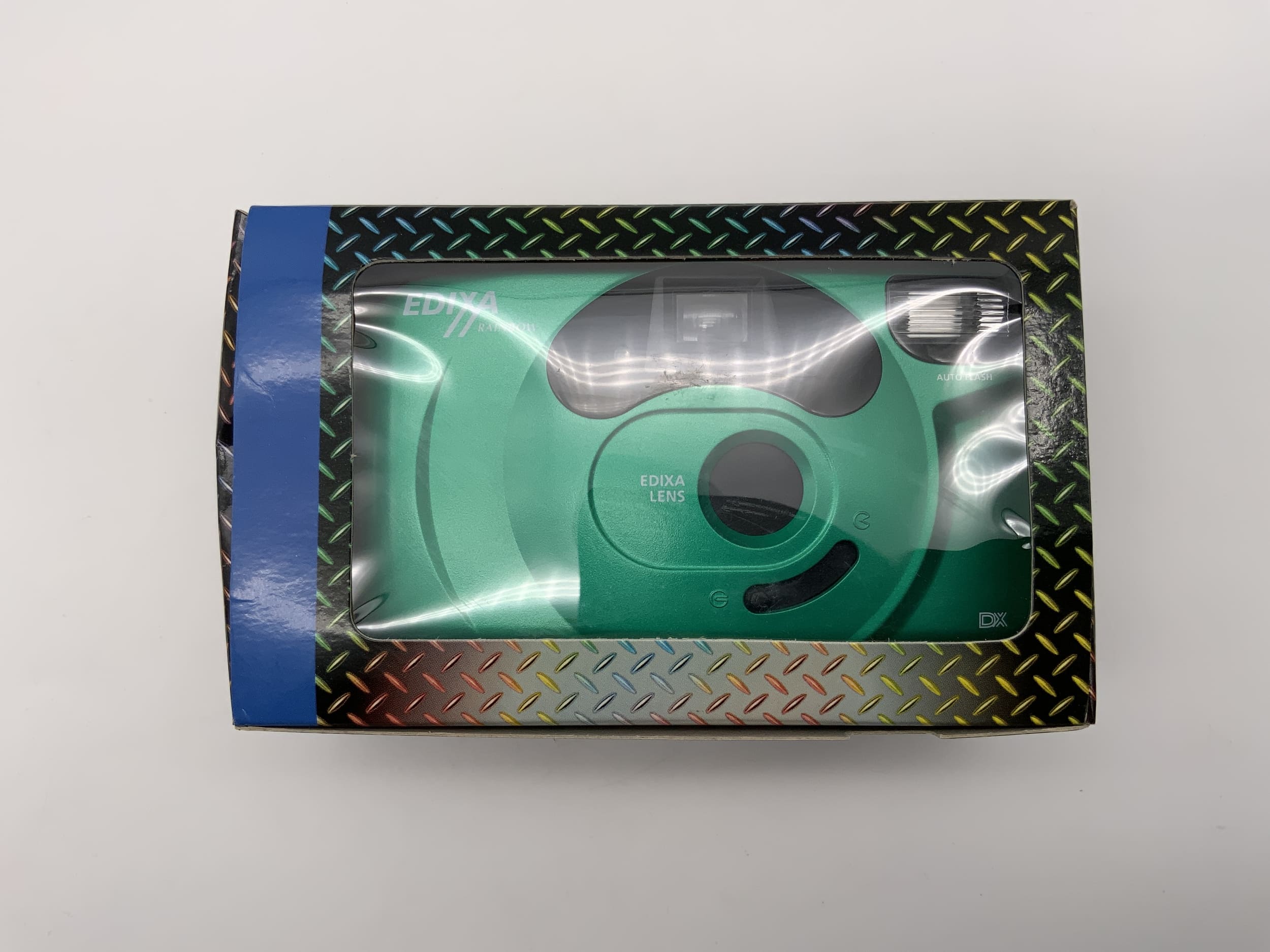 Edixa Rainbow Compact Camera Point&amp;Shoot Camera 35mm Auto Flash Original Packaging without Battery