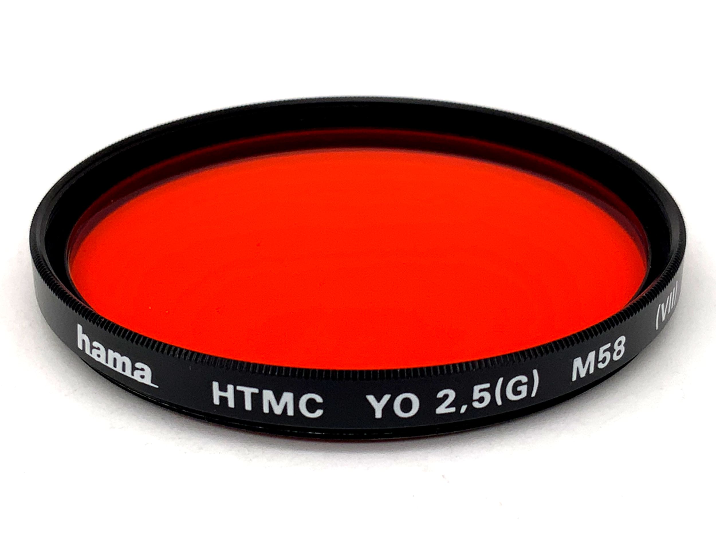 Hama Farbfilter HTMC YO 2,5(G) M58 (VII) Orange Filter 58mm Kreisförmig