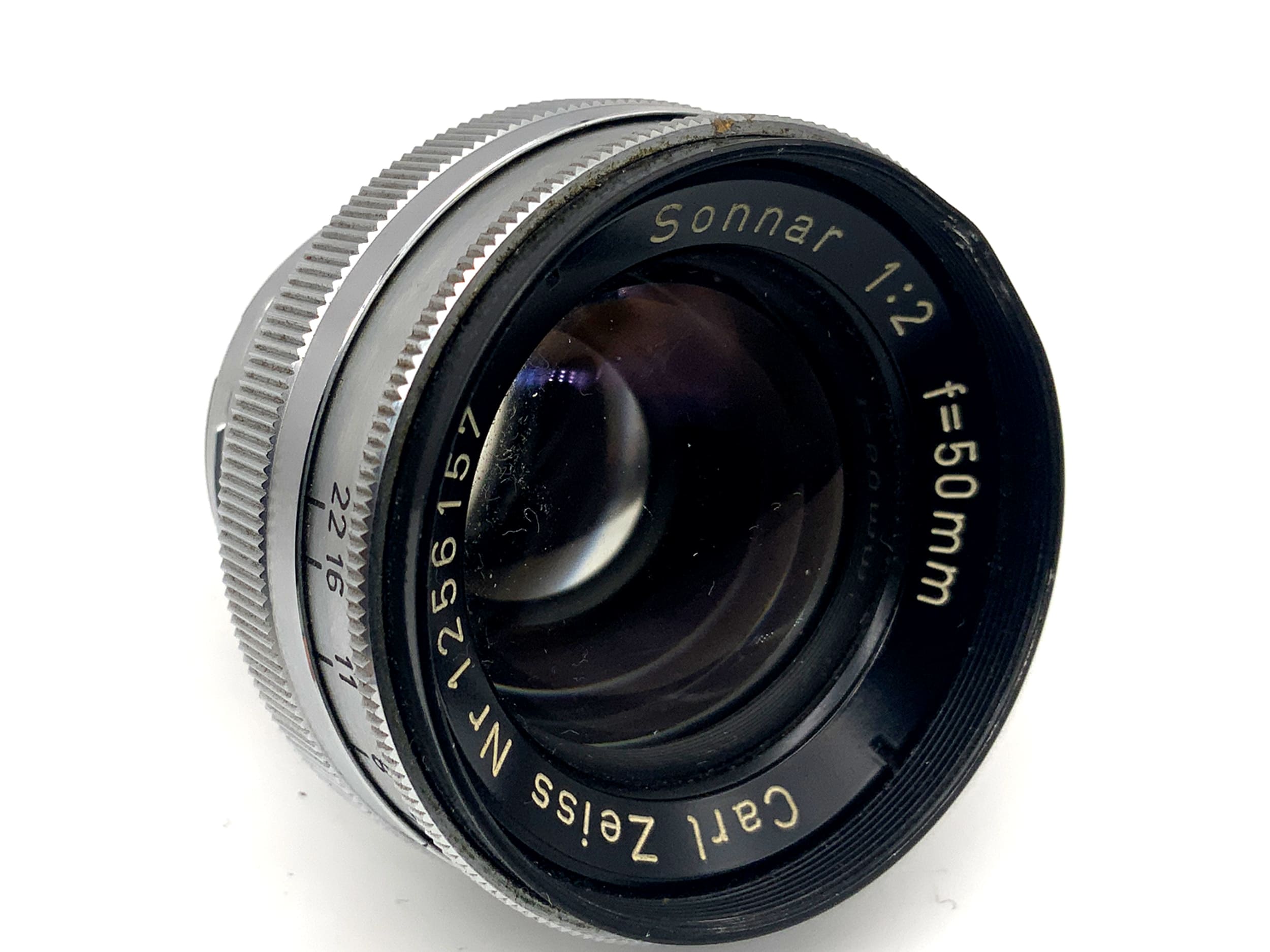 Carl Zeiss Sonnar 50mm 1:2.8 Objektiv Festbrennweite (Contax RF)