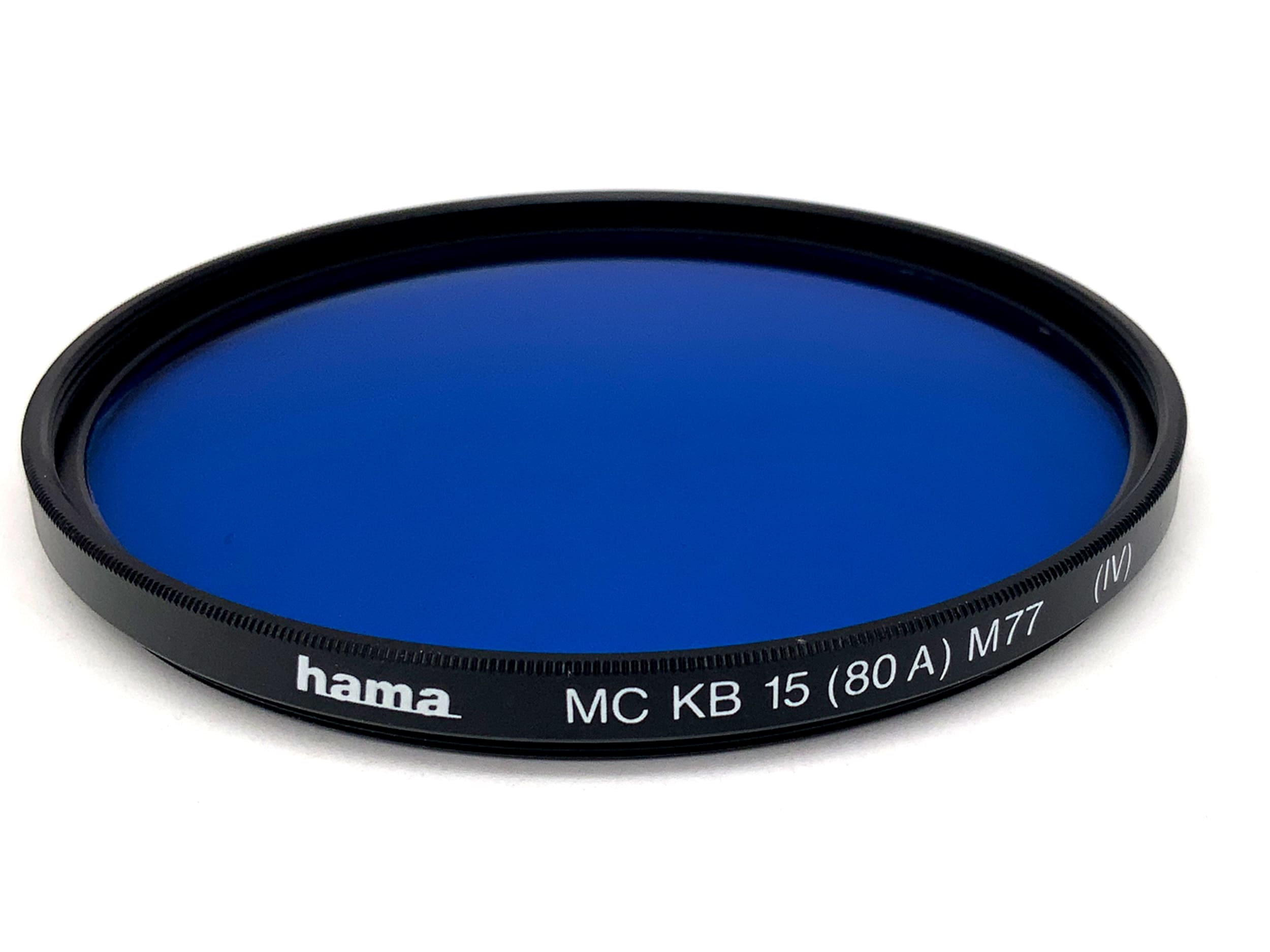 Hama Farbfilter MC KB 15 (80A) M77 (IV) blau blue Filter 77mm Kreisförmig