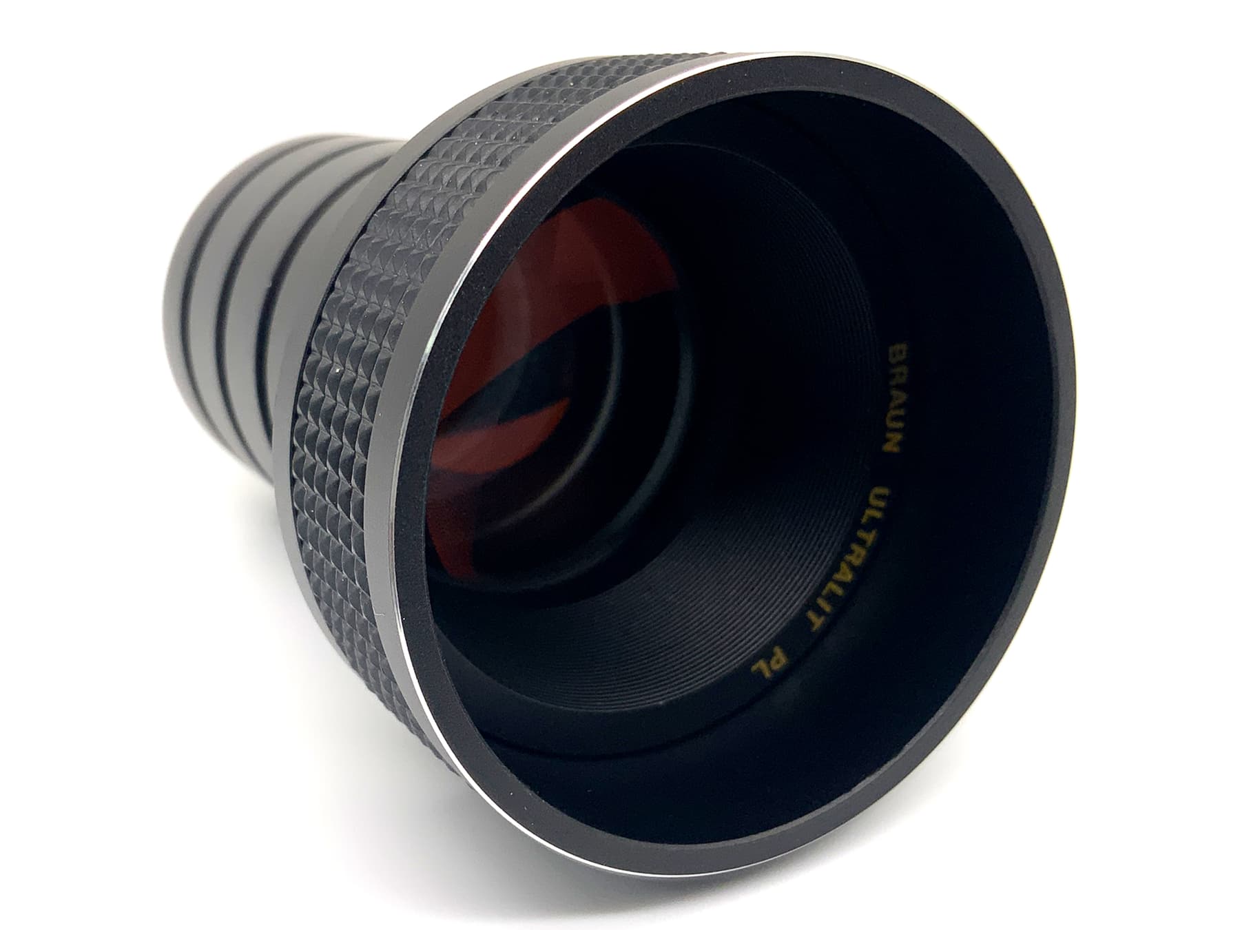 Braun Ultralit PL 90mm 1:2.4 Projektorlinse Lens Linse (Schneckengewinde) Pilz!