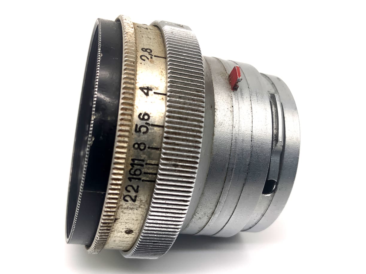 KMZ Jupiter 8 red P 50mm 1:2 Objektiv Festbrennweite (Contax RF)