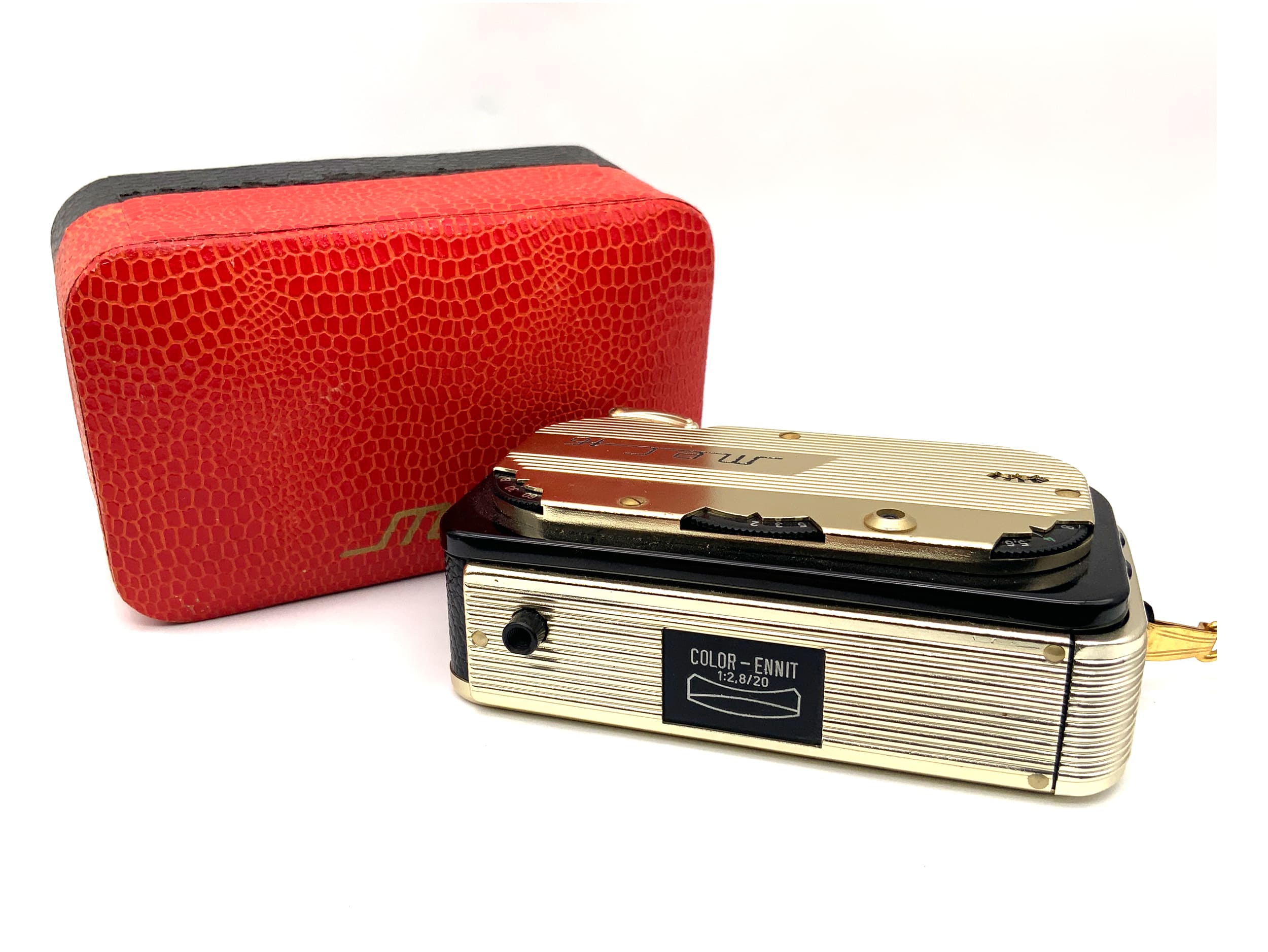 Feinwerktechnik MEC 16 Gold Miniaturkamera mit Color-Ennit 20mm 1:2.8