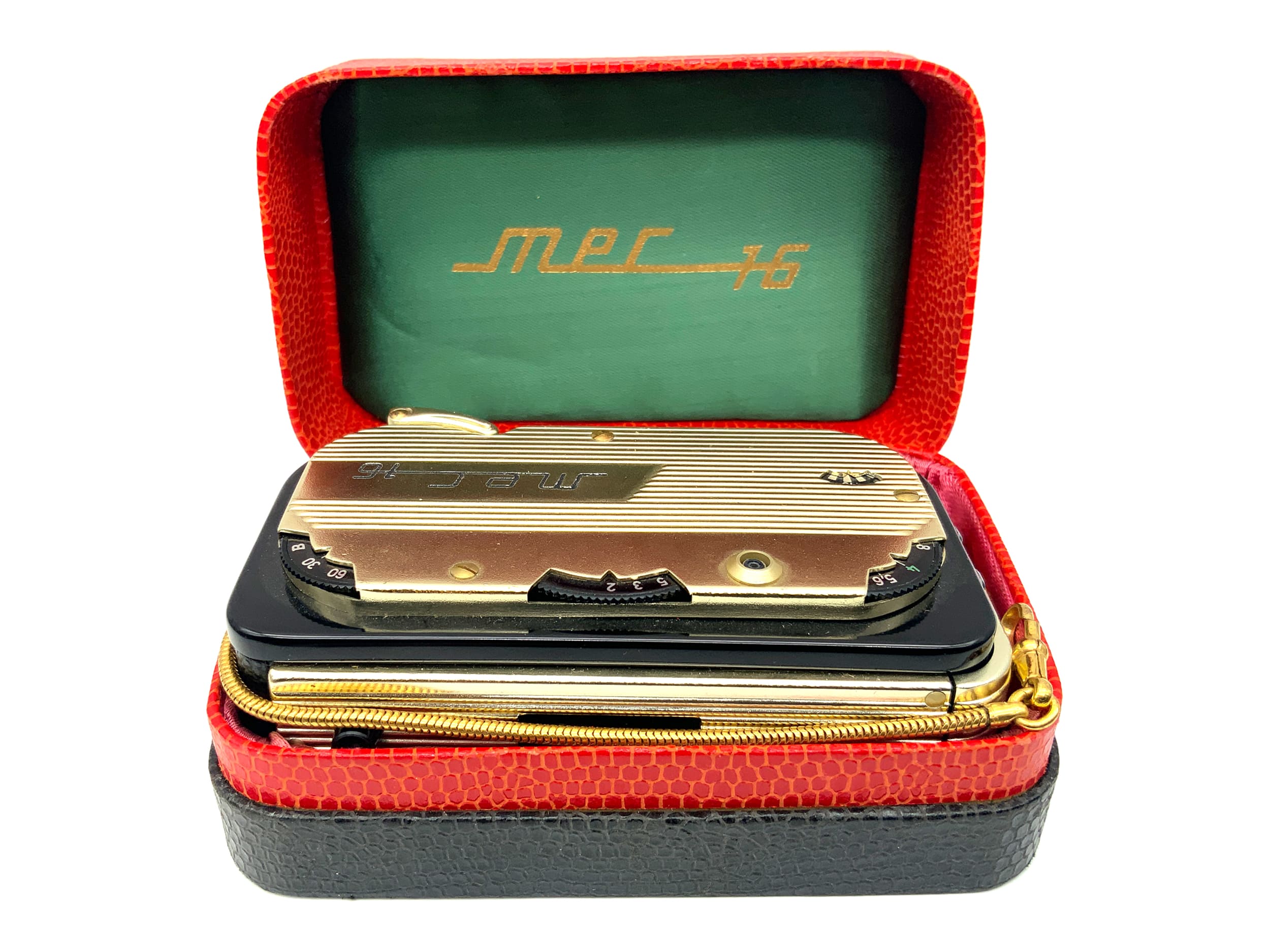 Feinwerktechnik MEC 16 Gold Miniaturkamera mit Color-Ennit 20mm 1:2.8