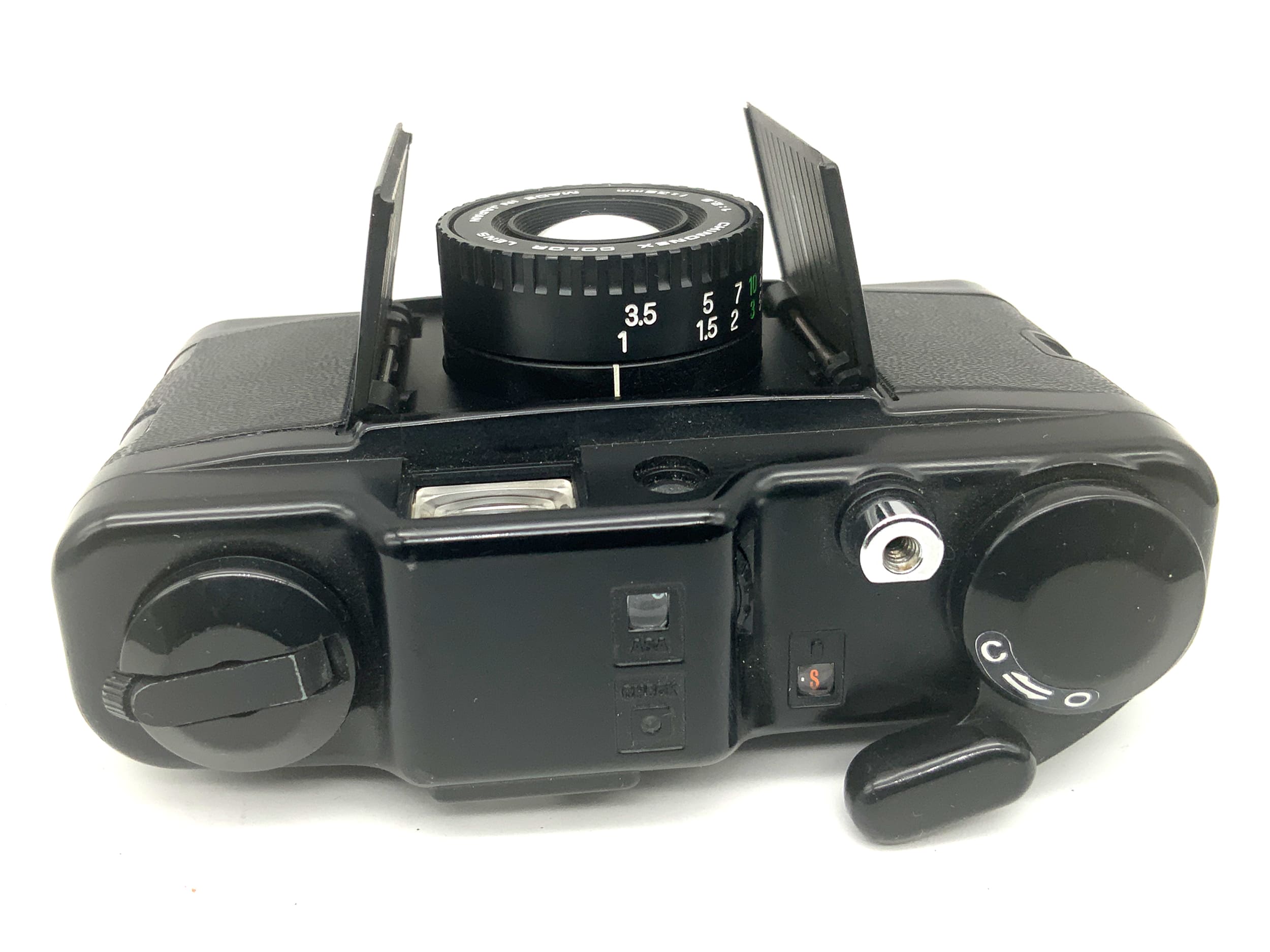 Chinon Bellami Sucherkamera mit Chinonex Color 35mm 1:2.9 Analogkamera