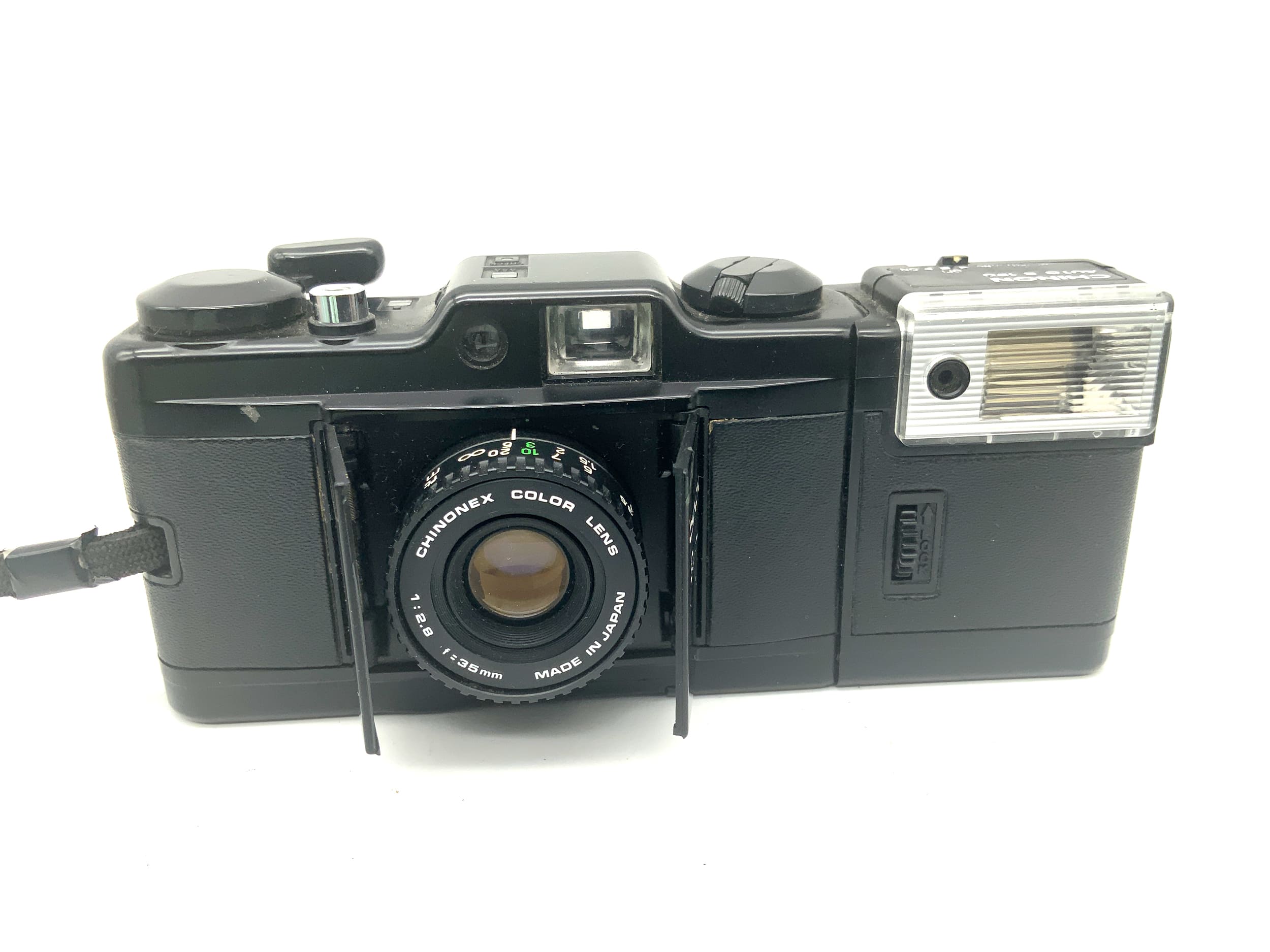 Chinon Bellami Sucherkamera mit Chinonex Color 35mm 1:2.10 mit Auto S120