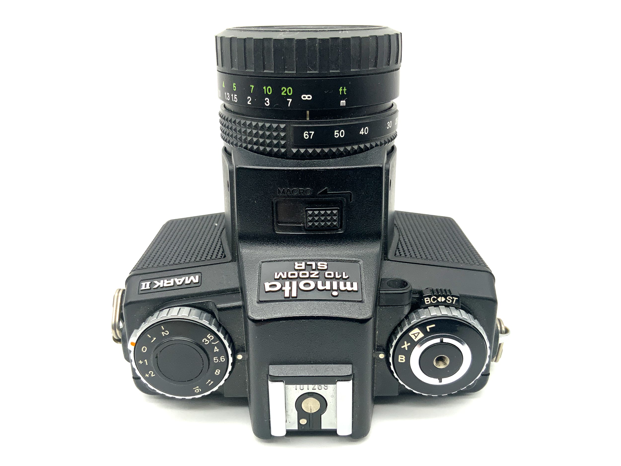 Minolta 110 Zoom SLR Mark II Miniaturkamera mit Rokkor macro 25-67mm 1:3.5