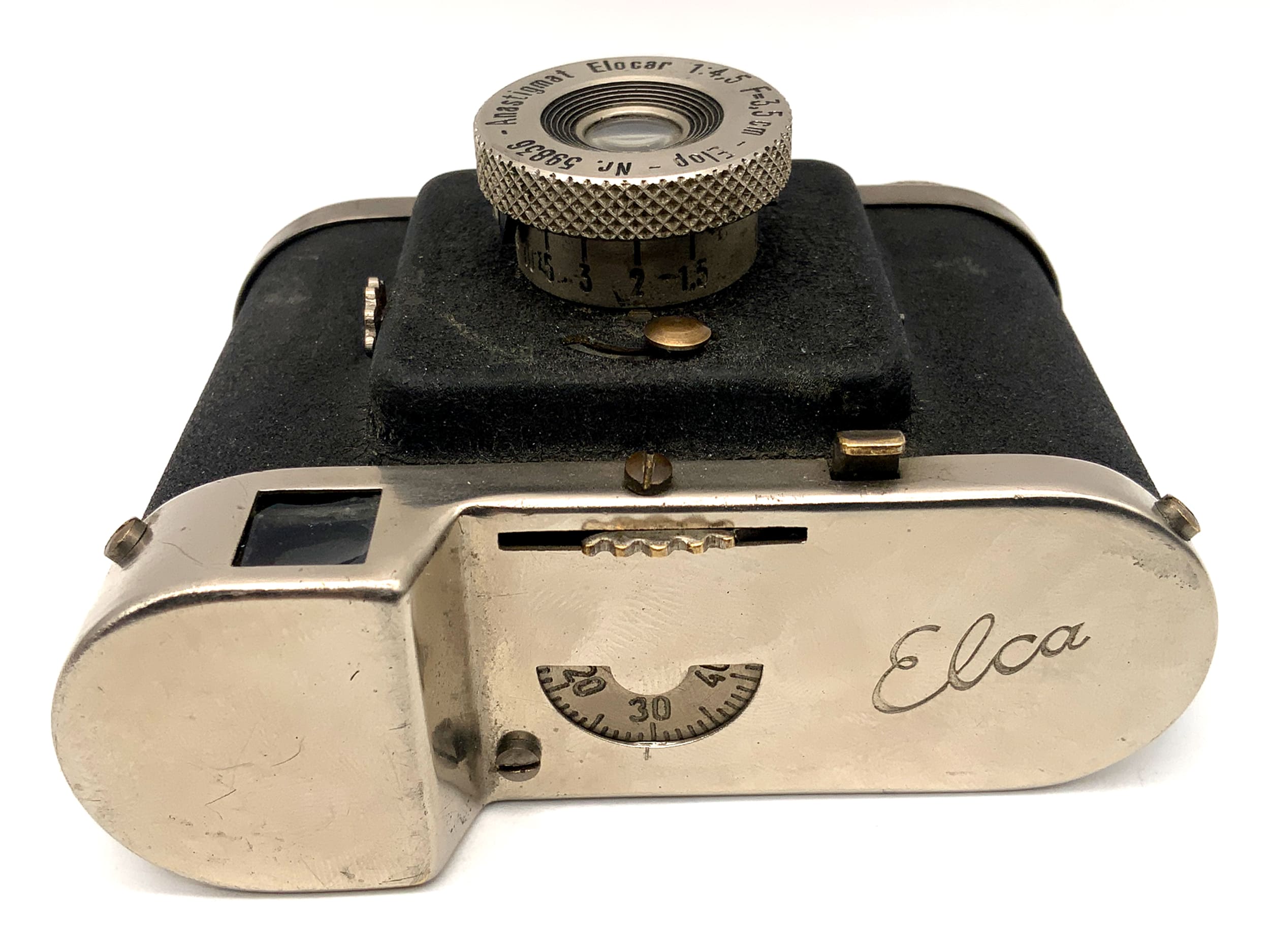 Elop Elca Sucherkamera mit Elcor 3,5cm 1:4.5 Kompaktkamera Analogkamera