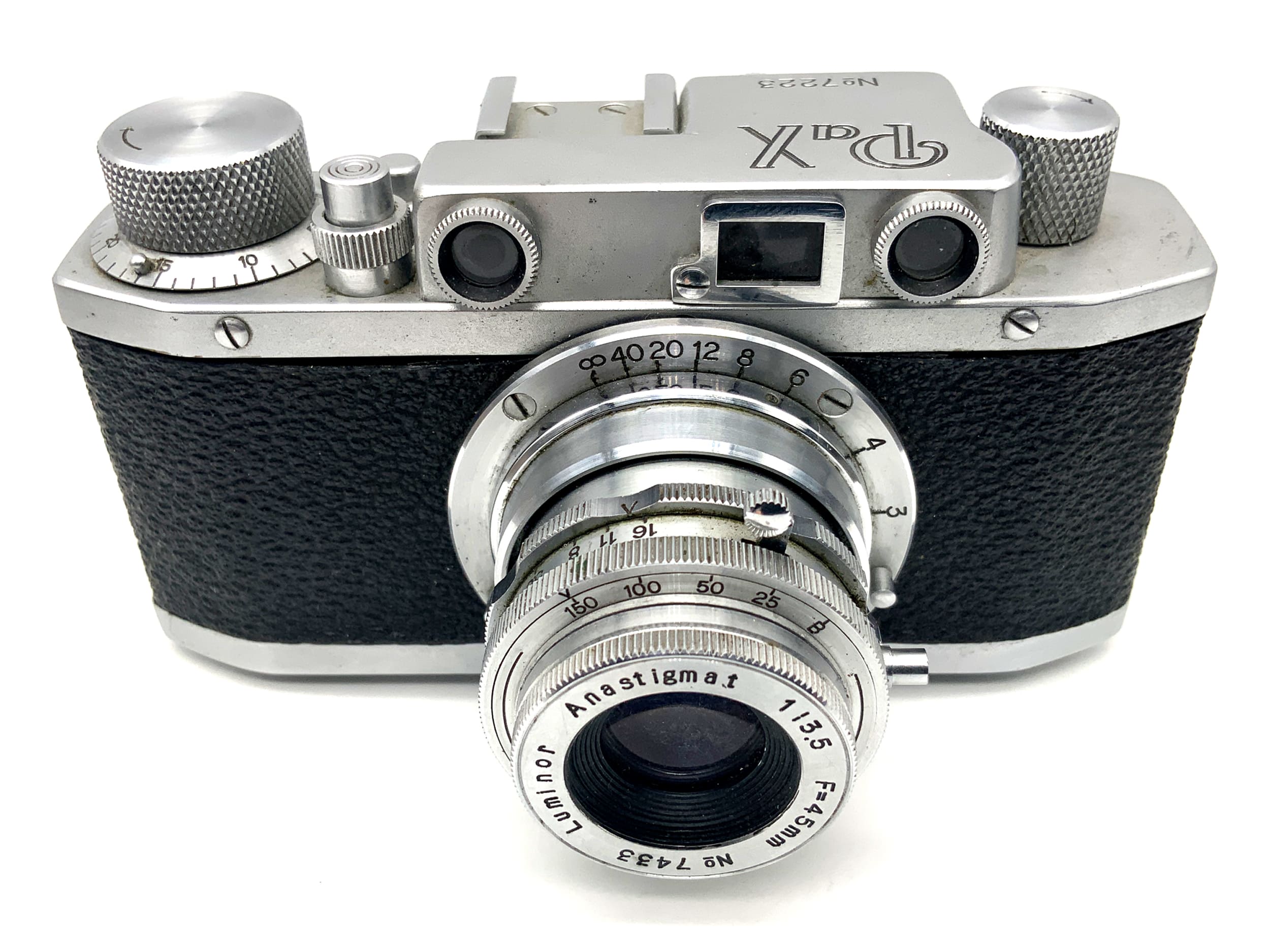 Yamato Pax I Sucherkamera mit Luminor 45mm 1:3.5 Kompaktkamera Analogkamera