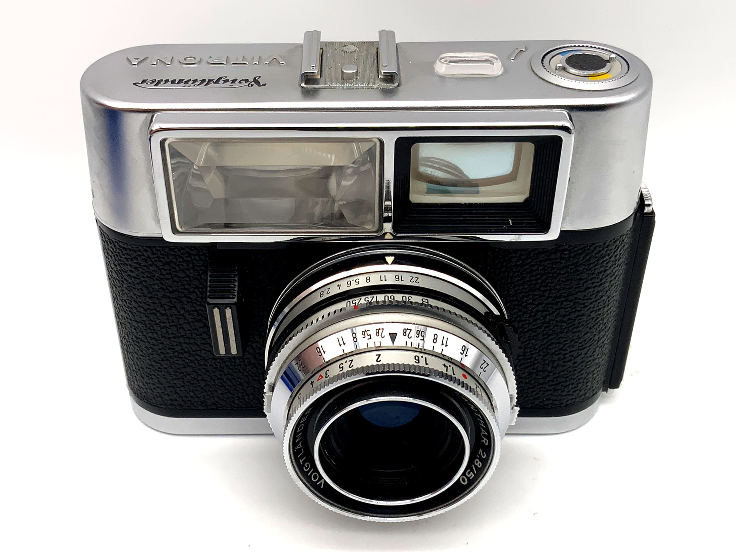 Voigtländer Vitrona Sucherkamera mit Lanthar 2.8/50 Prontor 250 Analogkamera