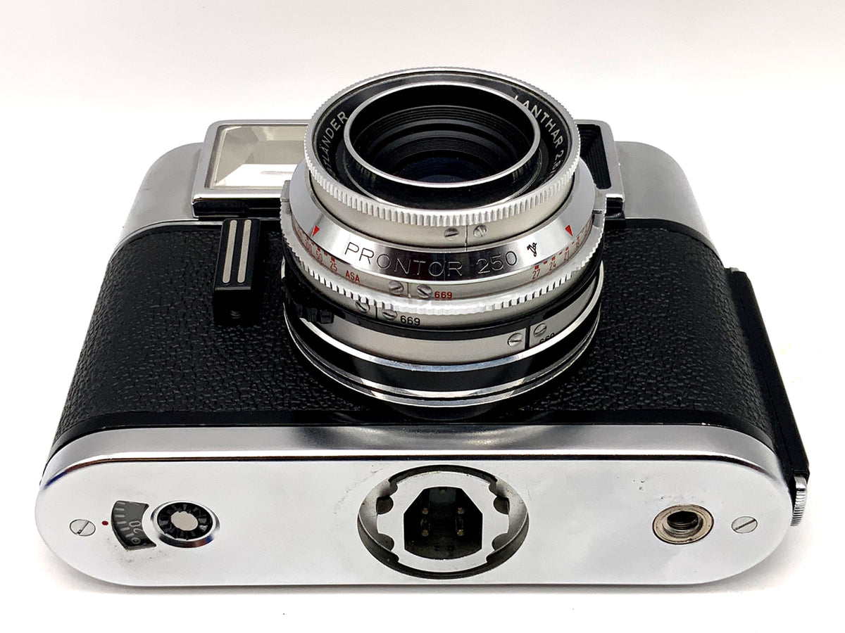 Caméra à viseur Voigtländer Vitrona avec caméra analogique Lanthar 2.8/50 Prontor 250