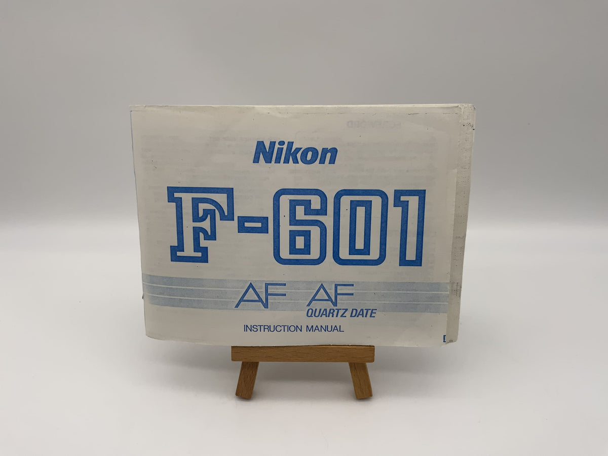 Manuel d'utilisation Nikon F-601 AF Quartz Date (anglais)