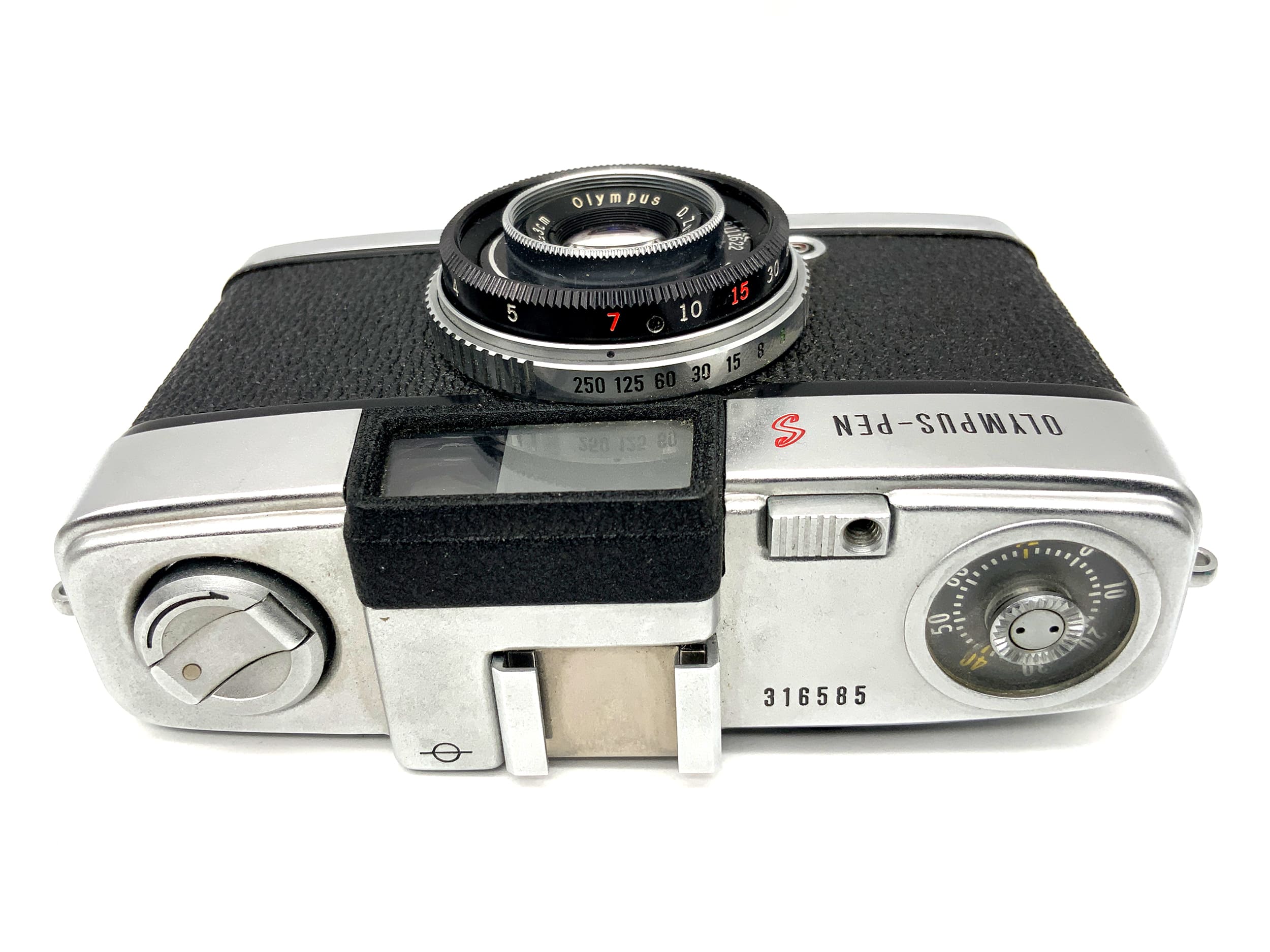 Appareil photo Olympus PEN S à visée directe avec objectif D.Zuiko 1:2.8 f=3cm, appareil photo compact argentique