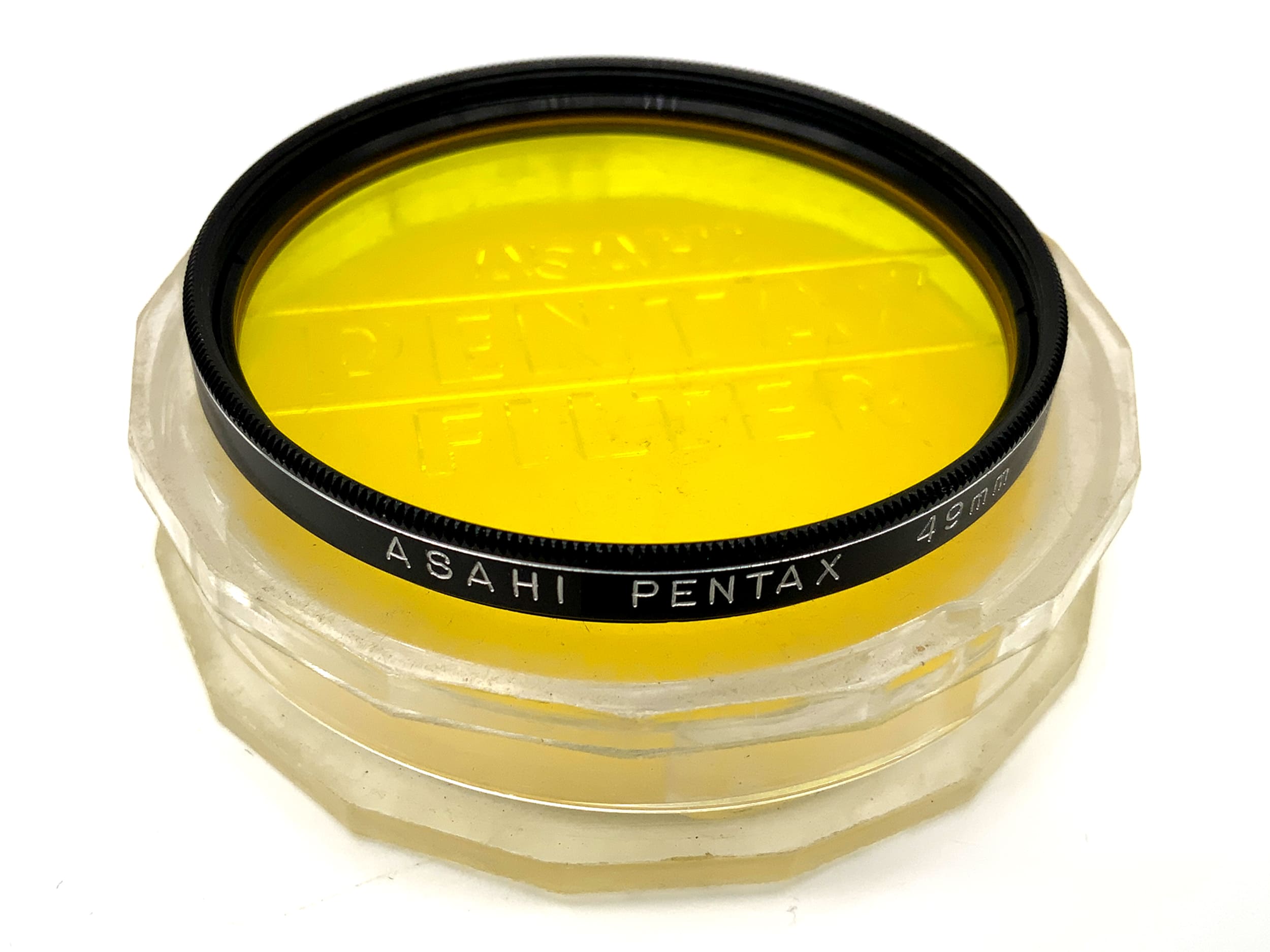 Asahi Pentax Farbfilter gelb/yellow Y2 im Etui Filter 49mm Kreisförmig