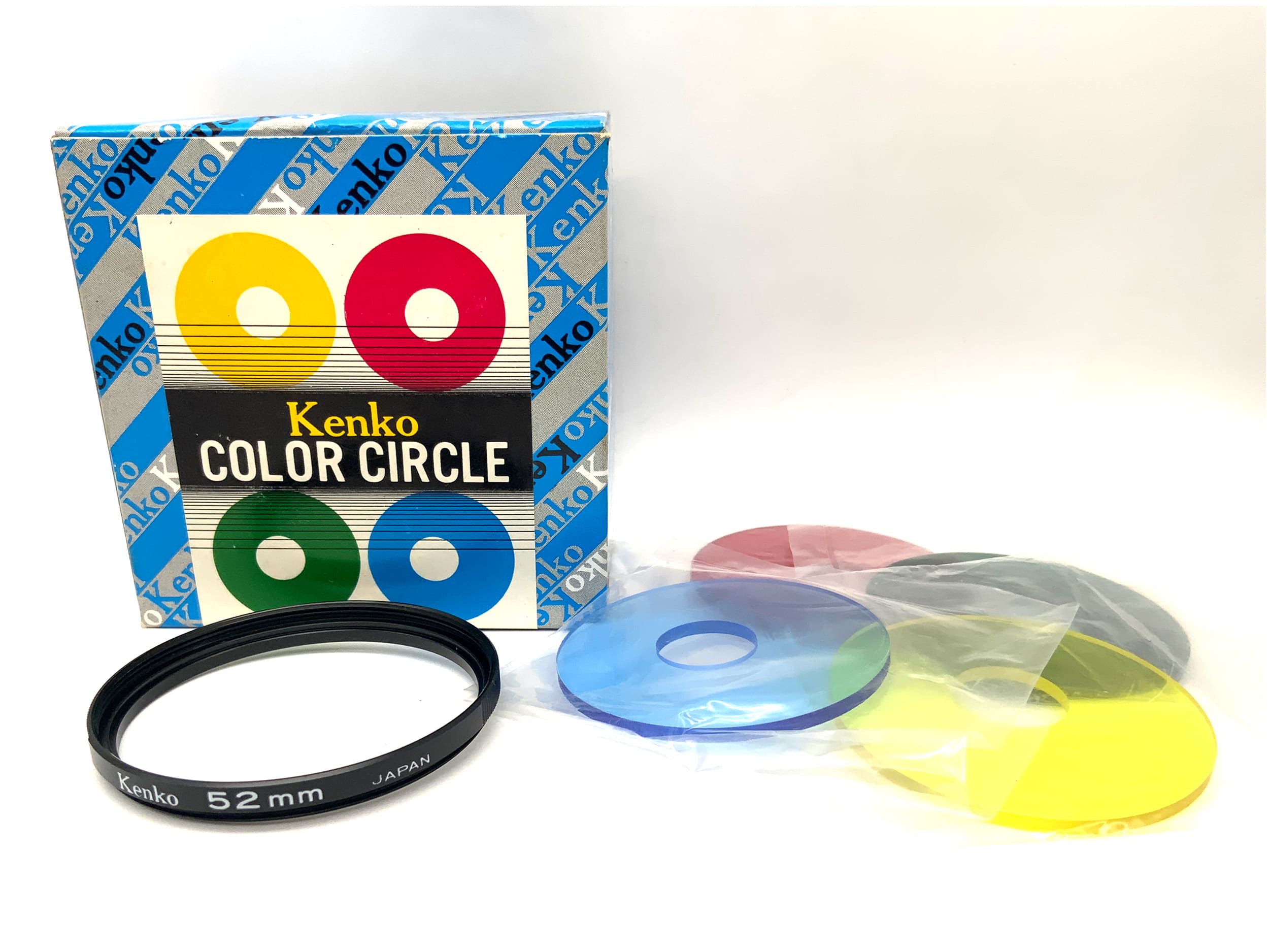 Kenko Filter Set Color Circle gelb/yellow, grün/green, blau/blue, rot/red 52mm
