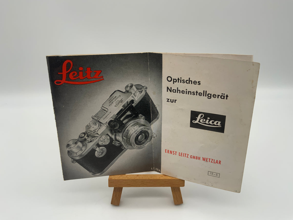 Leica Optisches Naheinstellgerät Leitz 12-5 Bedienungsanleitung Deutsch
