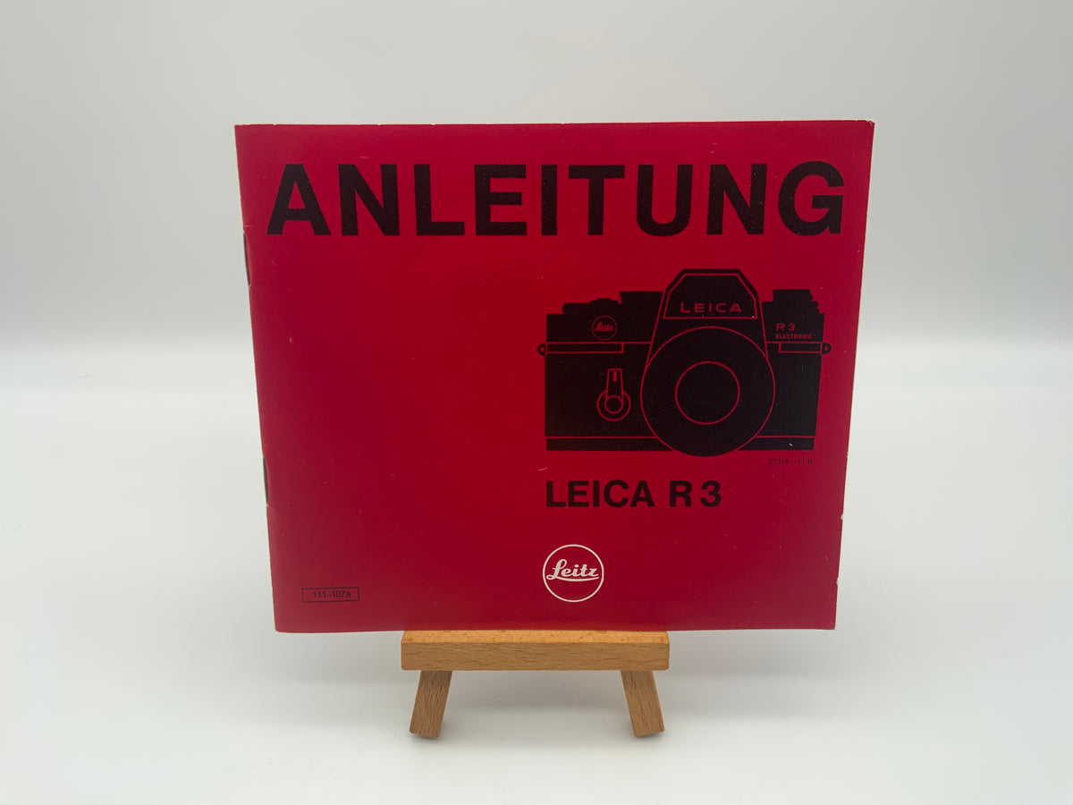Leica R3 electronic Leitz 111-107a Bedienungsanleitung Deutsch