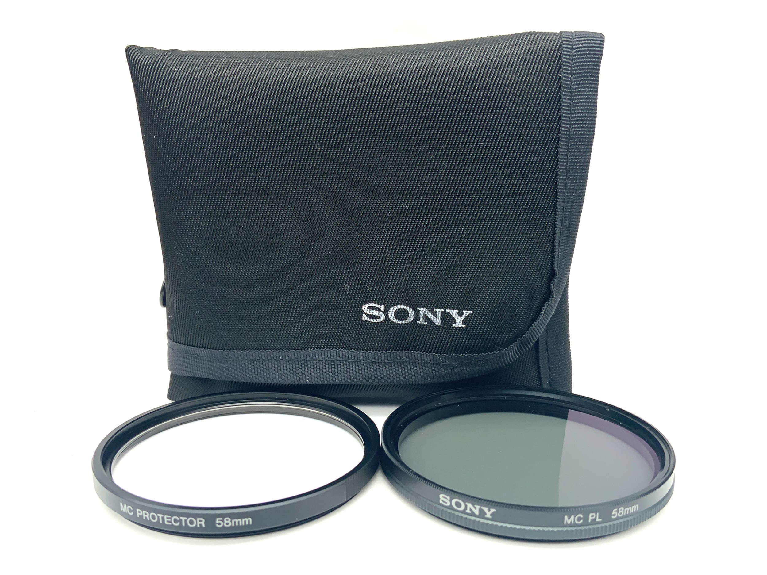 Sony Filter Kit MC PL circular+MC Protector mit Tasche Filter 58mm Filtergewinde