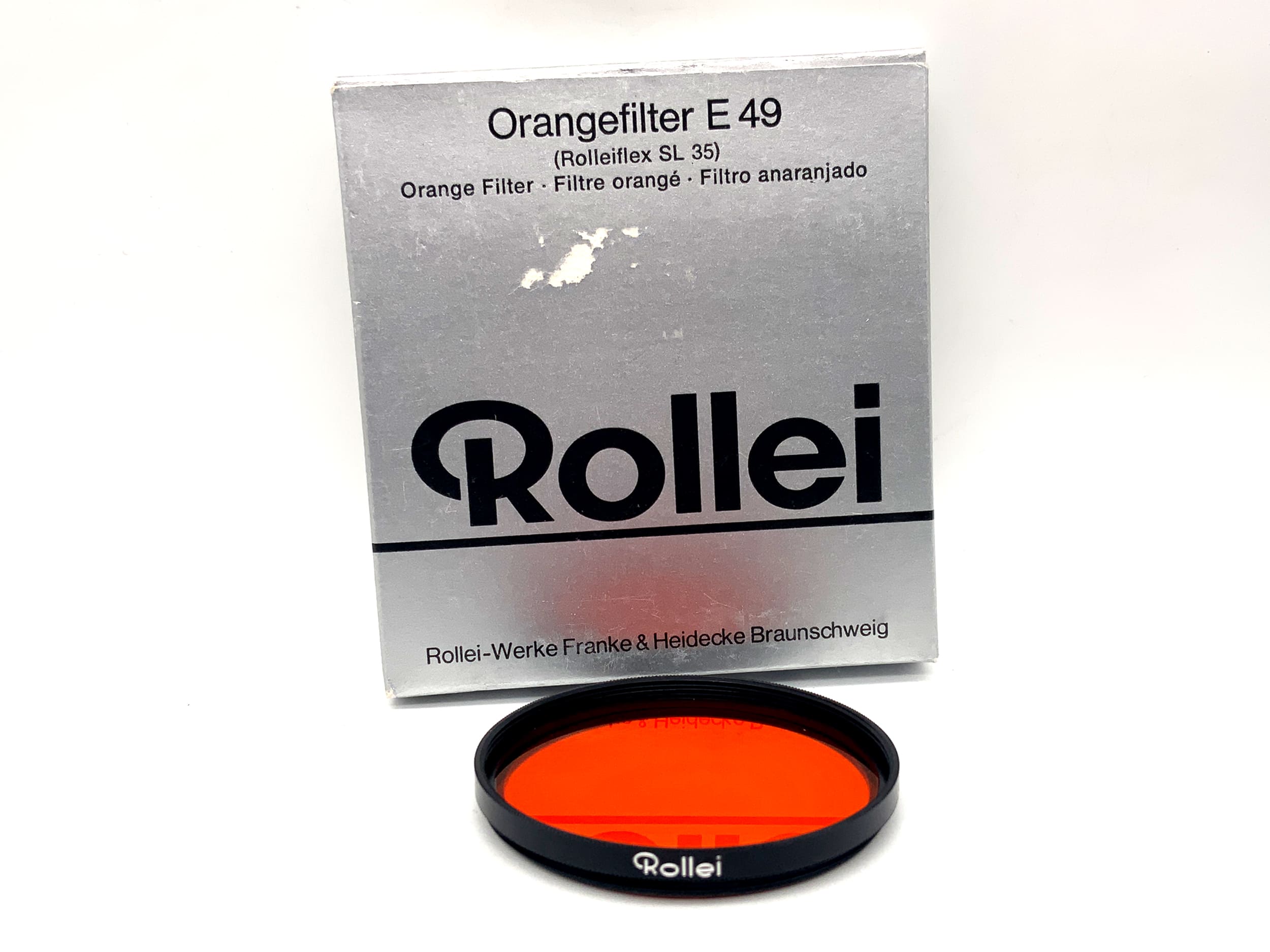 Rollei Farbfilter E49 Orange (Rolleiflex SL 35) in OVP Filter 49mm Filtergewinde