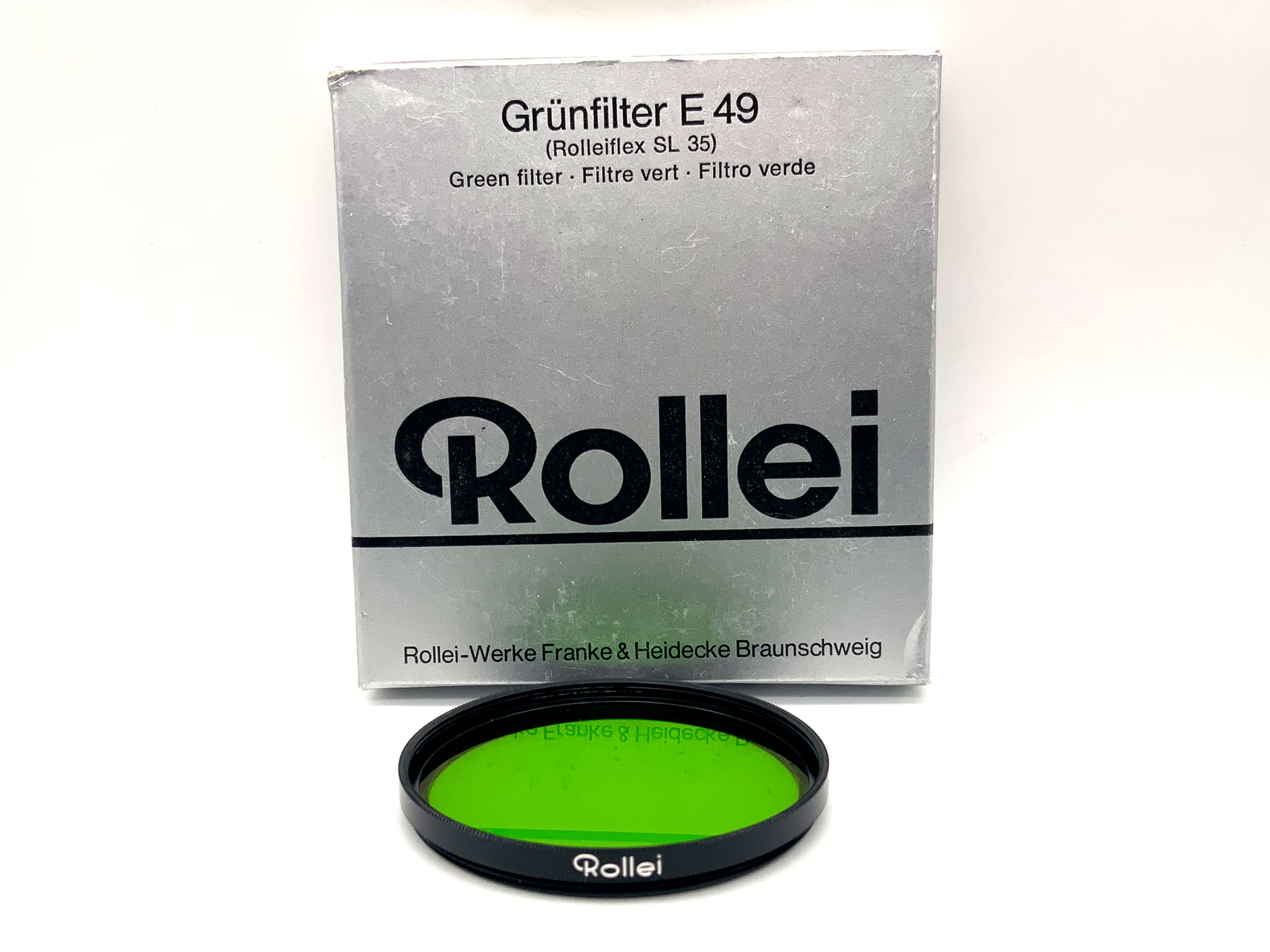 Rollei Farbfilter E49 grün green (Rolleiflex SL 35) in OVP Filter 49mm
