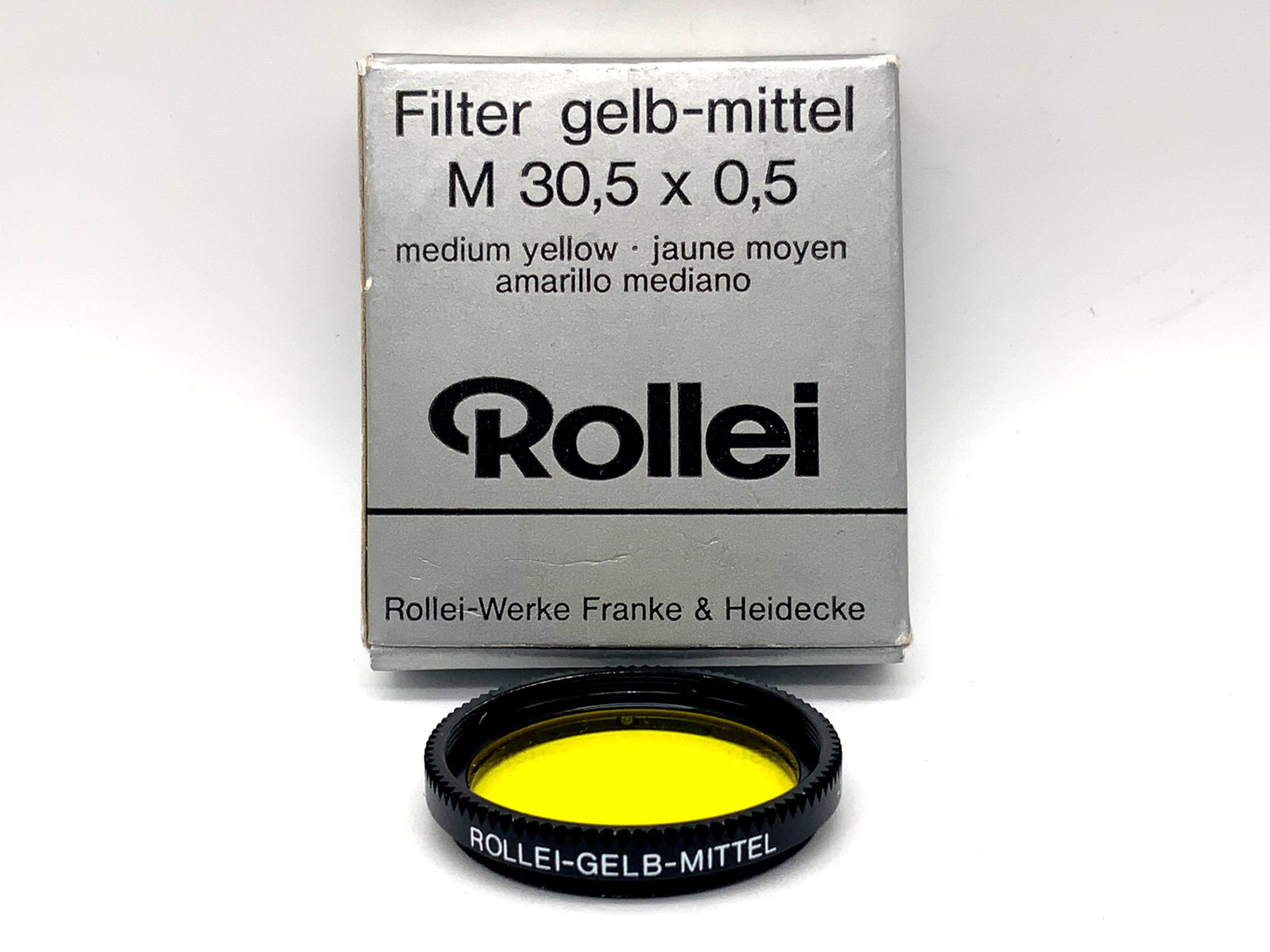 Rollei Farbfilter gelb-mittel medium yellow M30,5x0,5 in OVP Filter 30,5mm