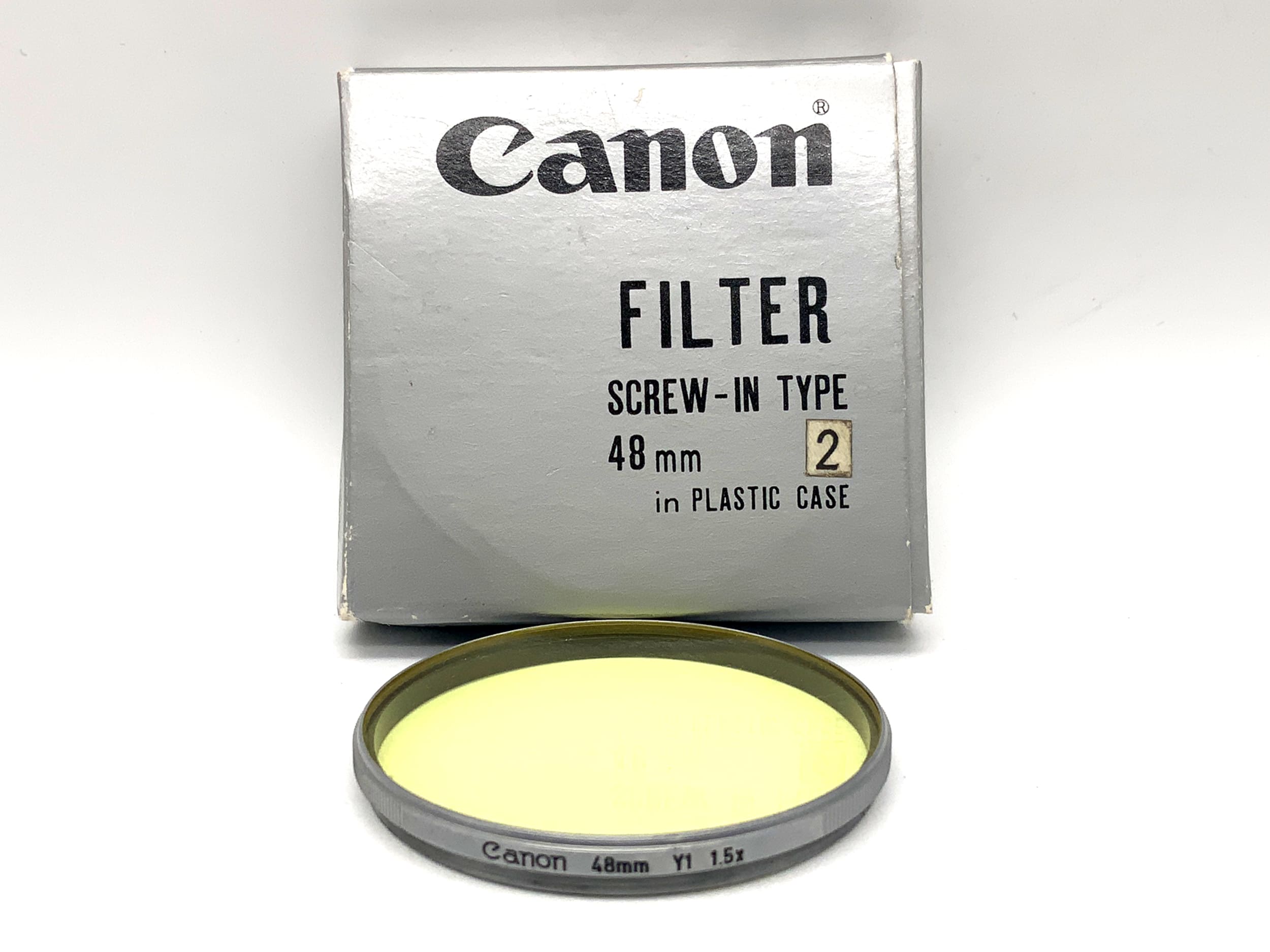 Canon Farbfilter Y1 1.5x gelb yellow silber in OVP Filter 48mm Filtergewinde