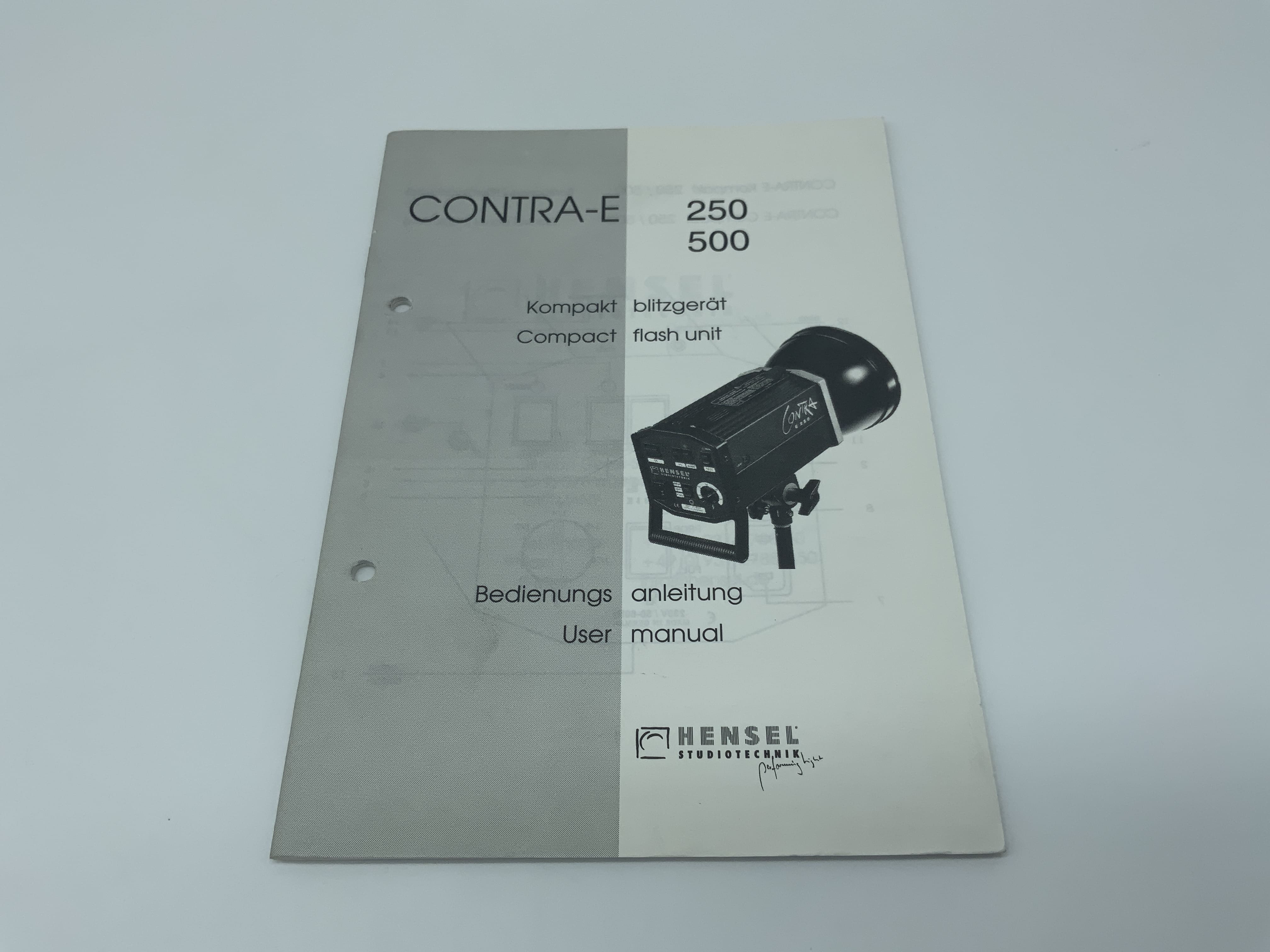 Contra-E 250 / 500 Kompakt Blitzgerät Bedienungsanleitung Deutsch