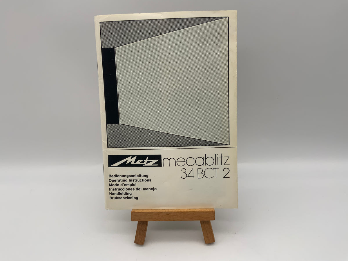 Metz mecablitz 34 BCT 2 Bedienungsanleitung Deutsch
