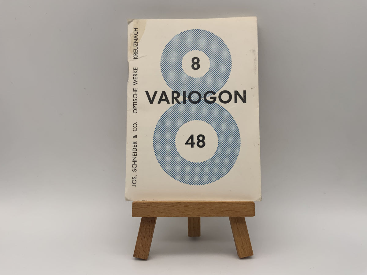 Schneider Kreuznach Variogon 8 / 48 Bedienungsanleitung Deutsch