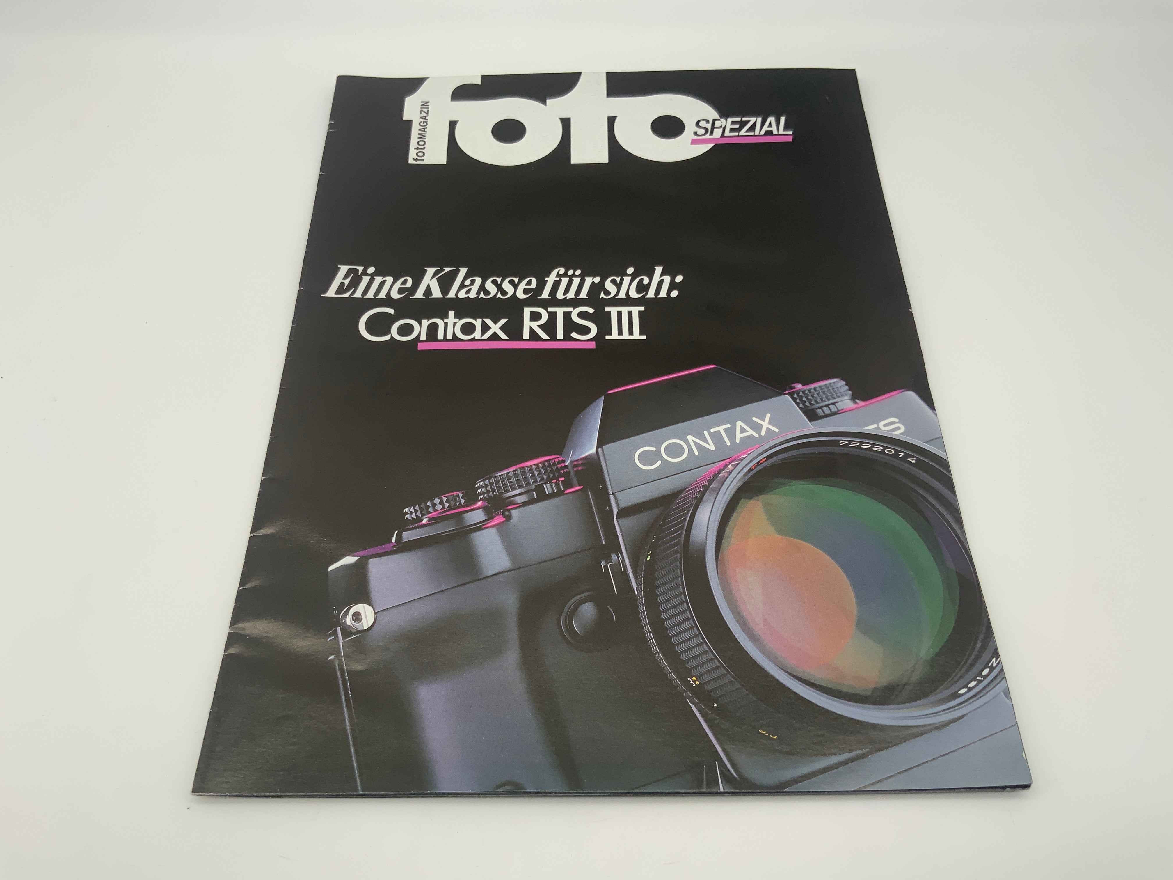 Contax RTS III Broschüre Magazin eine Klasse für sich Prospekt Deutsch