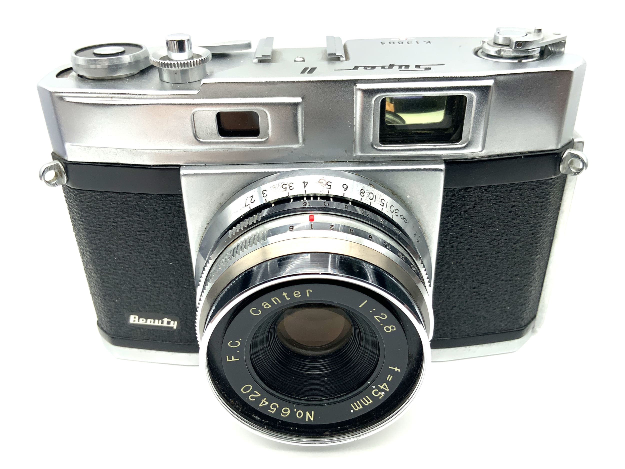 Beauty Super II Messsucherkamera mit F.C. Canter 45mm 1:2.8 Analogkamera