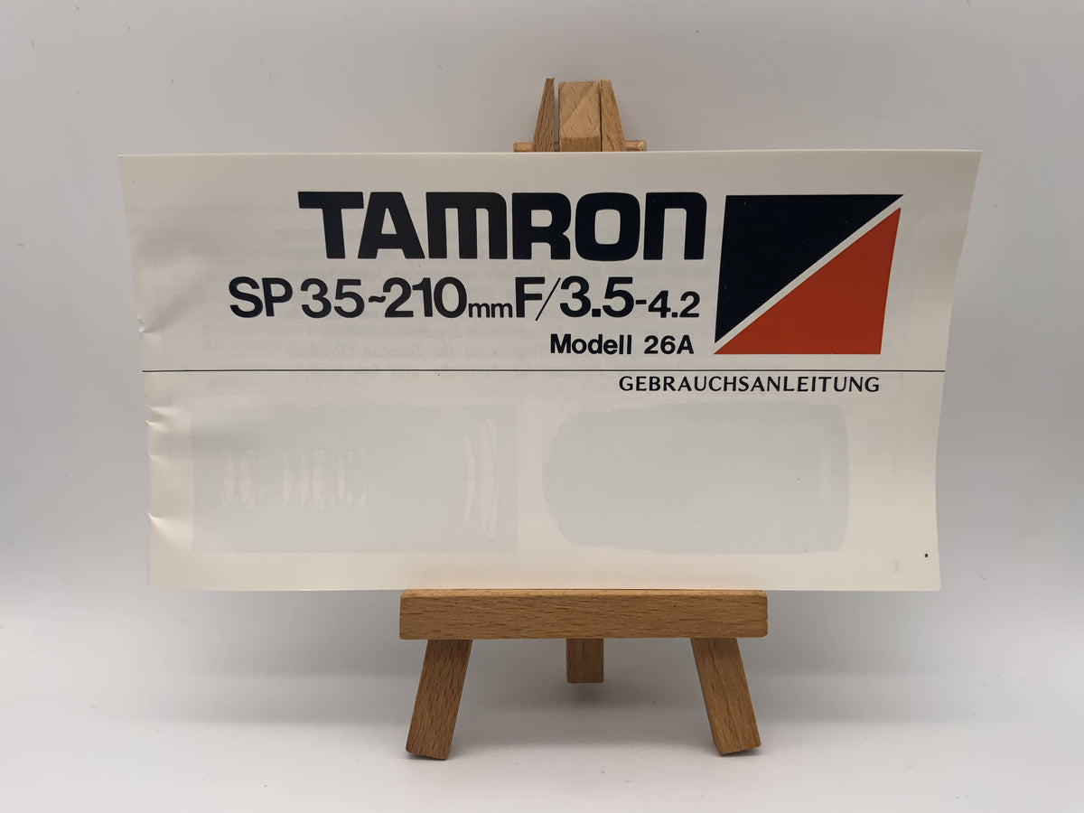 Tamron SP 35-210mm F/3.5-4.2 Modell 26A Bedienungsanleitung Deutsch
