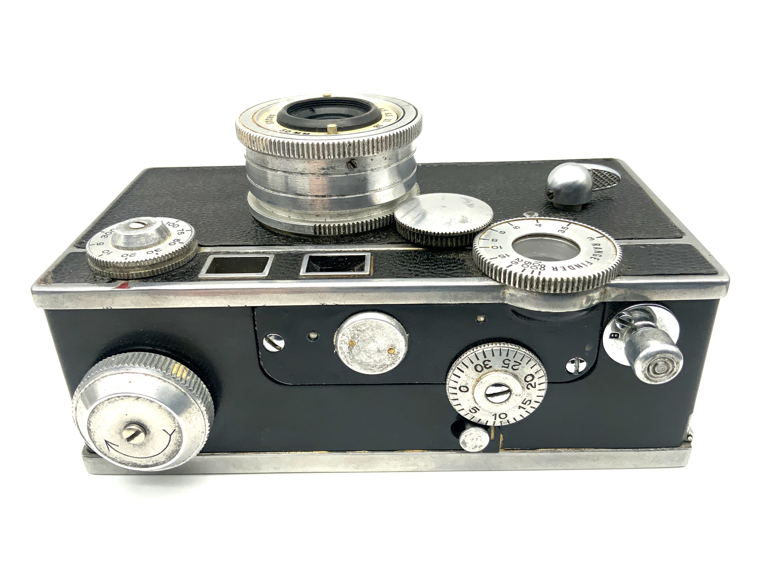 Argus C3 Sucherkamera mit 50mm f/3.5 US WW2 Kompaktkamera Analogkamera