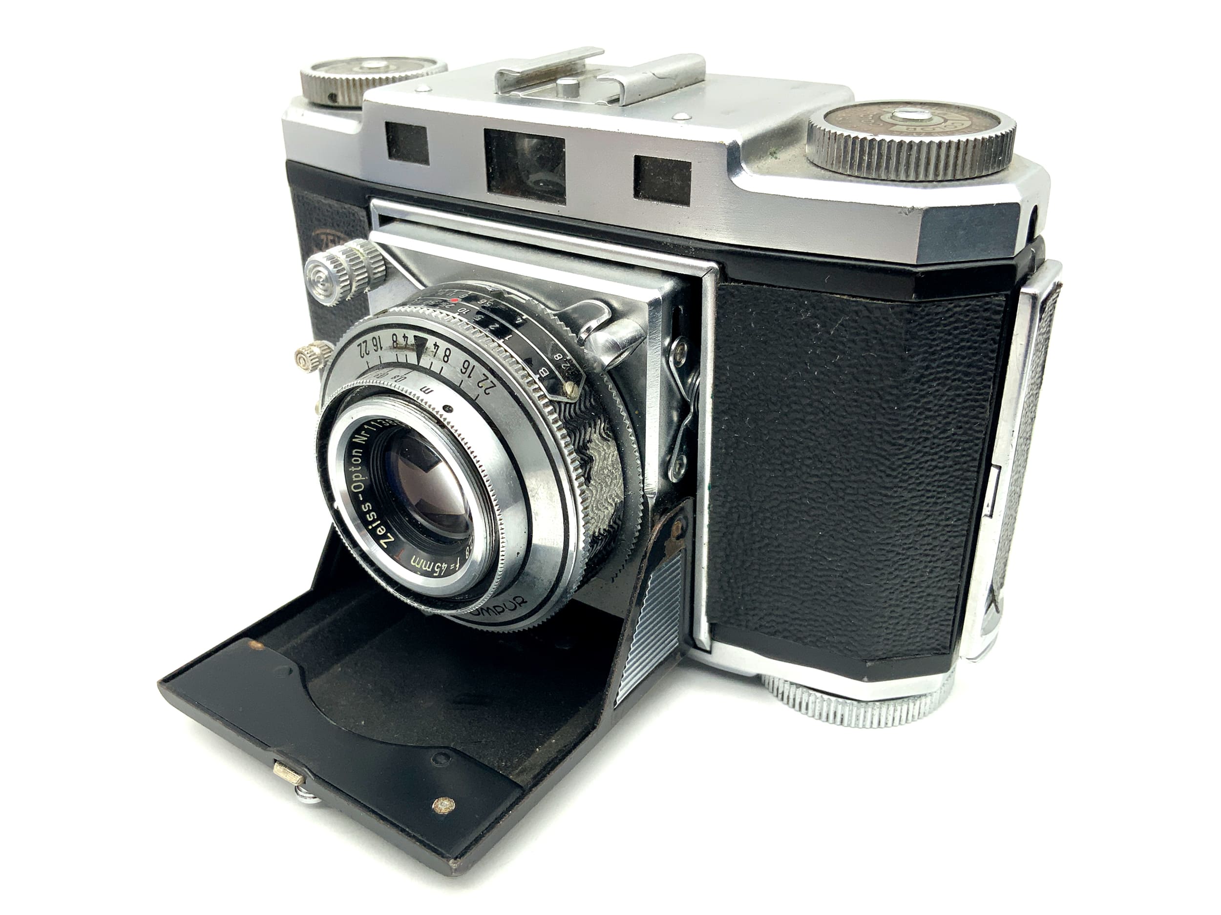 Zeiss Ikon Contina 524/24 Klappkamera mit red T Tessar 45mm 1:2,8 Synchro-Compur