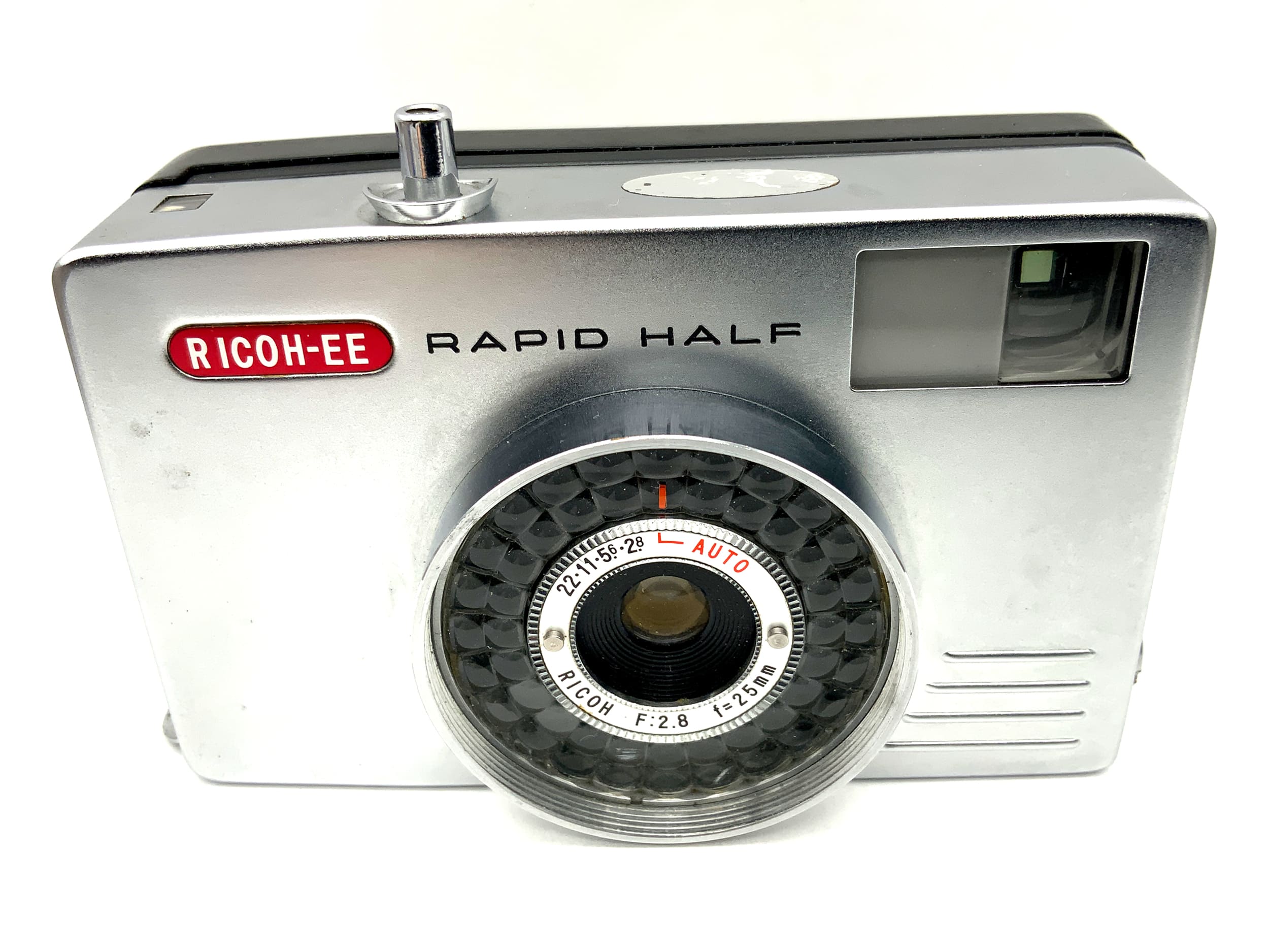 Ricoh EE Rapid Half Sucherkamera mit 25mm 1:2.8 Halbformatkamera Analogkamera