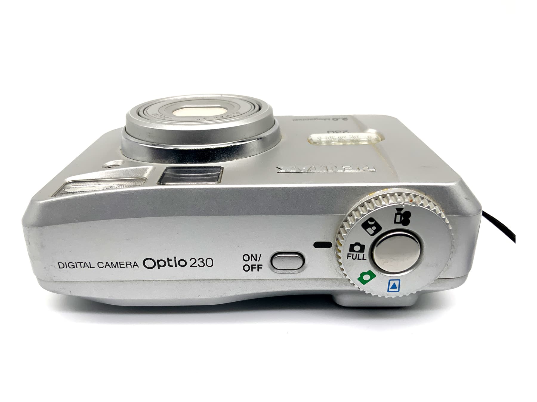 Pentax Optio 230 Point&Shoot mit 5.8-17.4mm mit Tasche Analogkamera