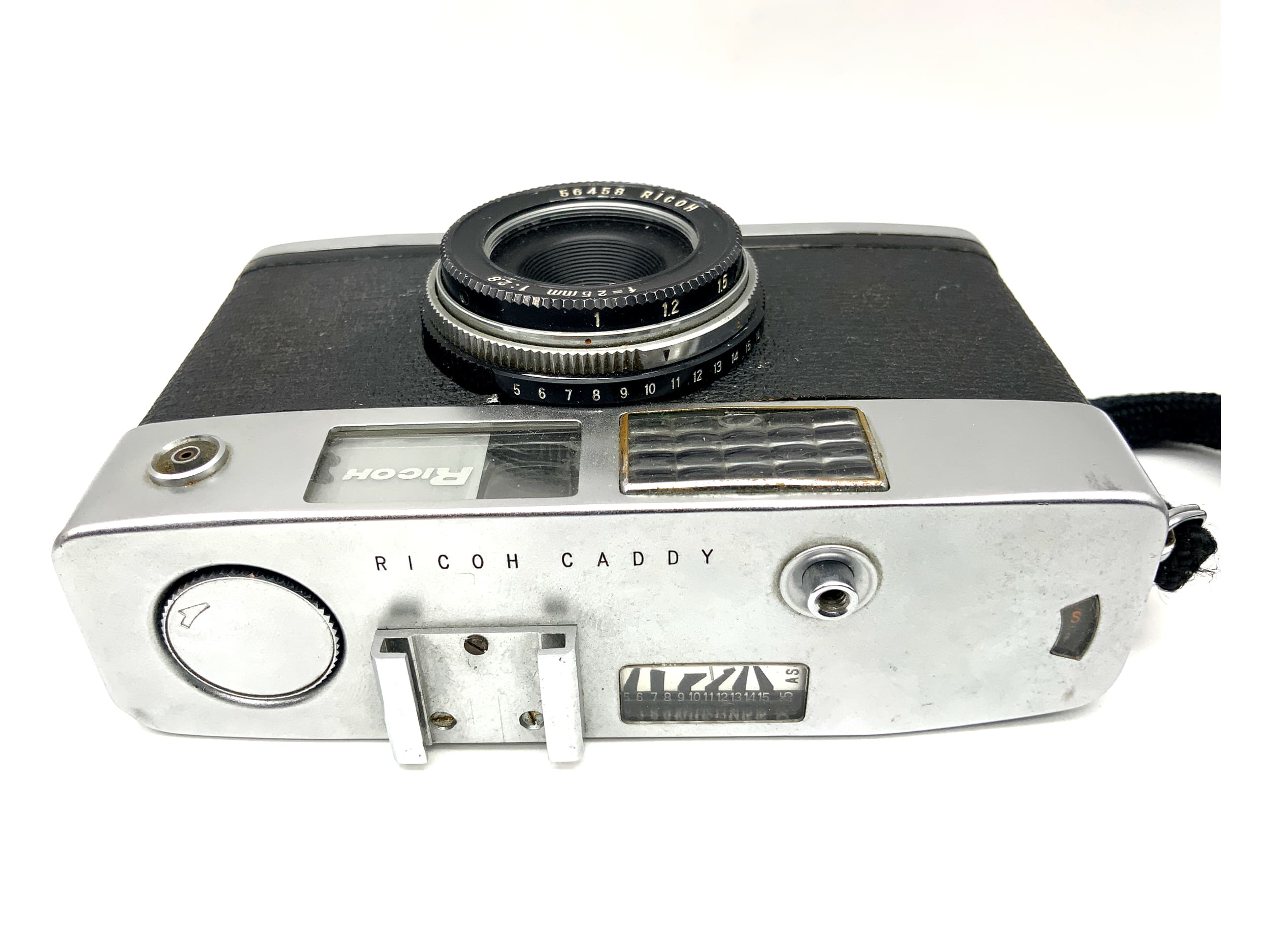 Ricoh Caddy Sucherkamera mit Ricoh 25mm F:2,8 Halbformatkamera Analogkamera