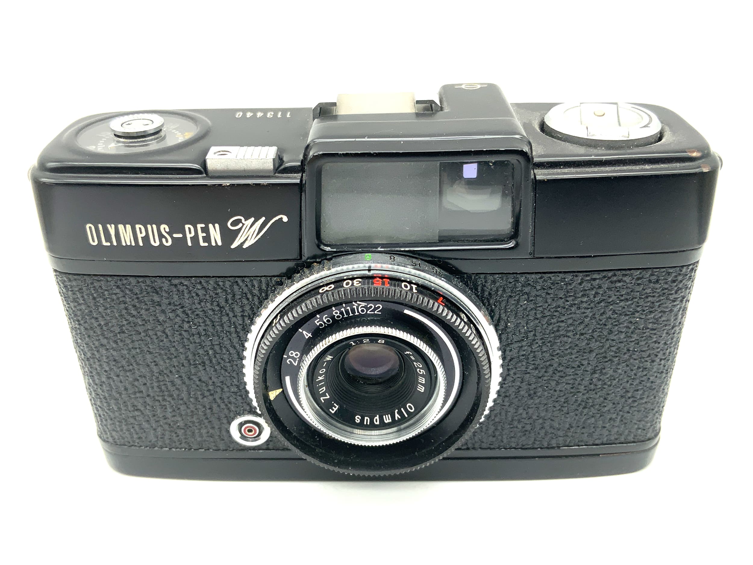 Olympus PEN W Sucherkamera mit E.Zuiko-W 25mm 1:2.8 Halbformatkamera