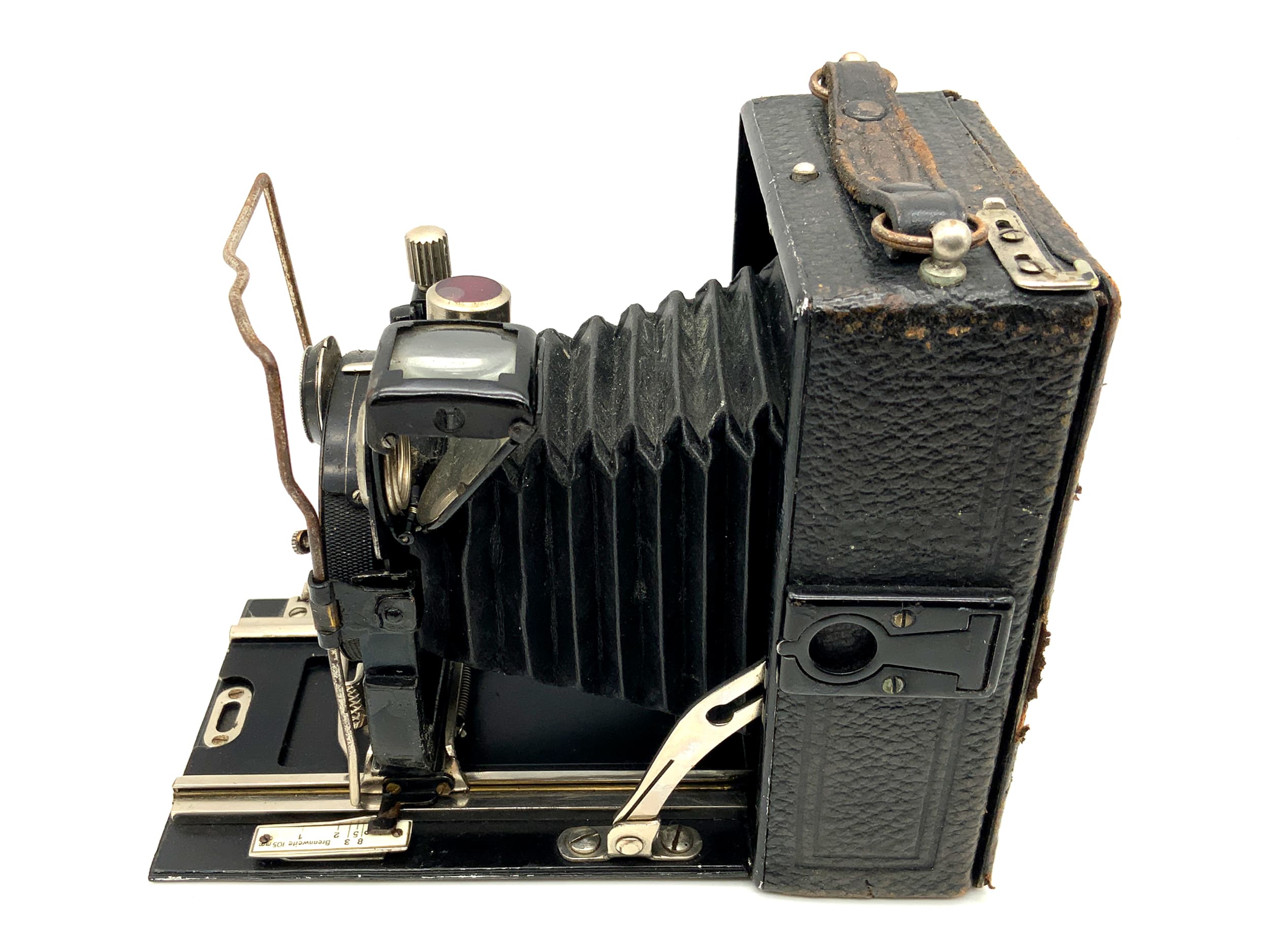 Plattenkamera mit G. Roenstock München Doppel Anastigmat Eurynar 1:4,5 10,5cm