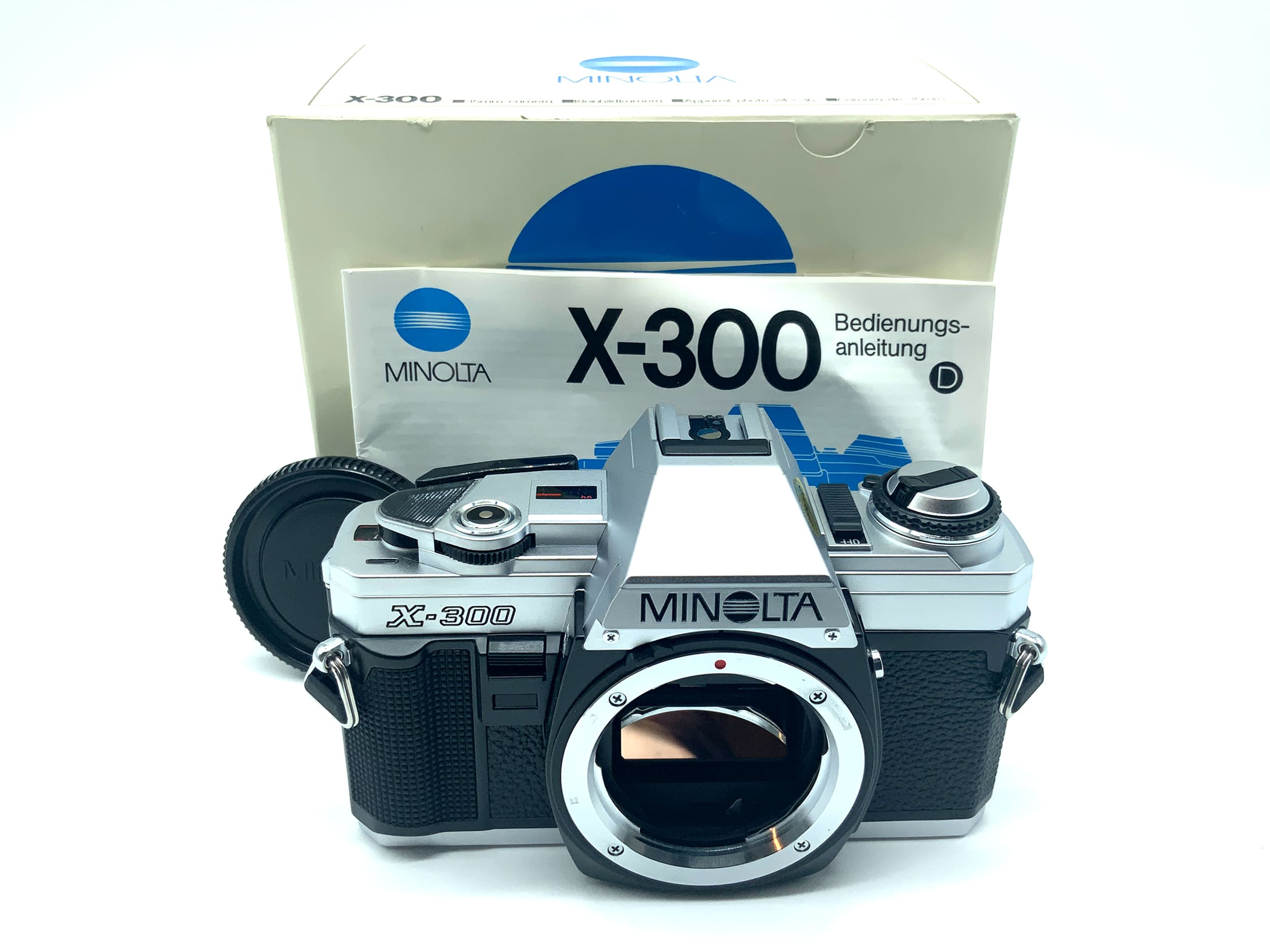 Minolta X-300 SLR in OVP und mit Anleitung 35mm SLR analog Body (Minolta MD)