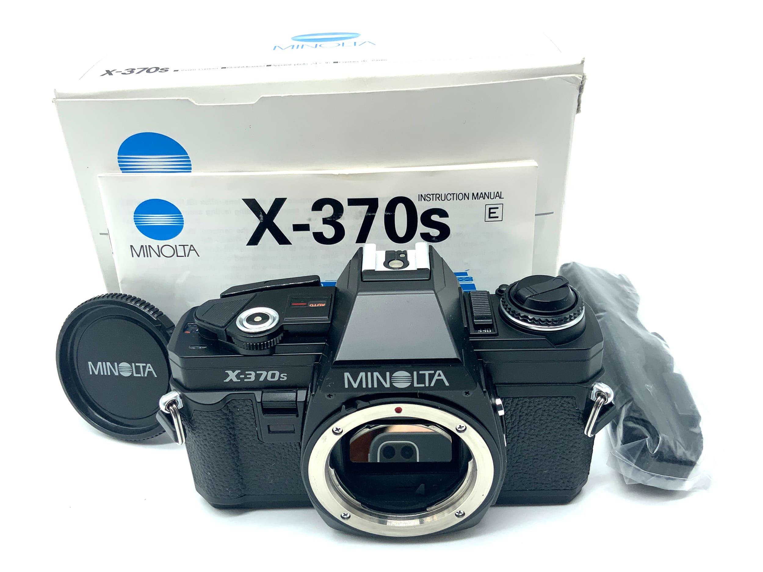 Minolta X-370s SLR in OVP mit Gurt + Anleitung 35mm SLR analog Body (Minolta MD)