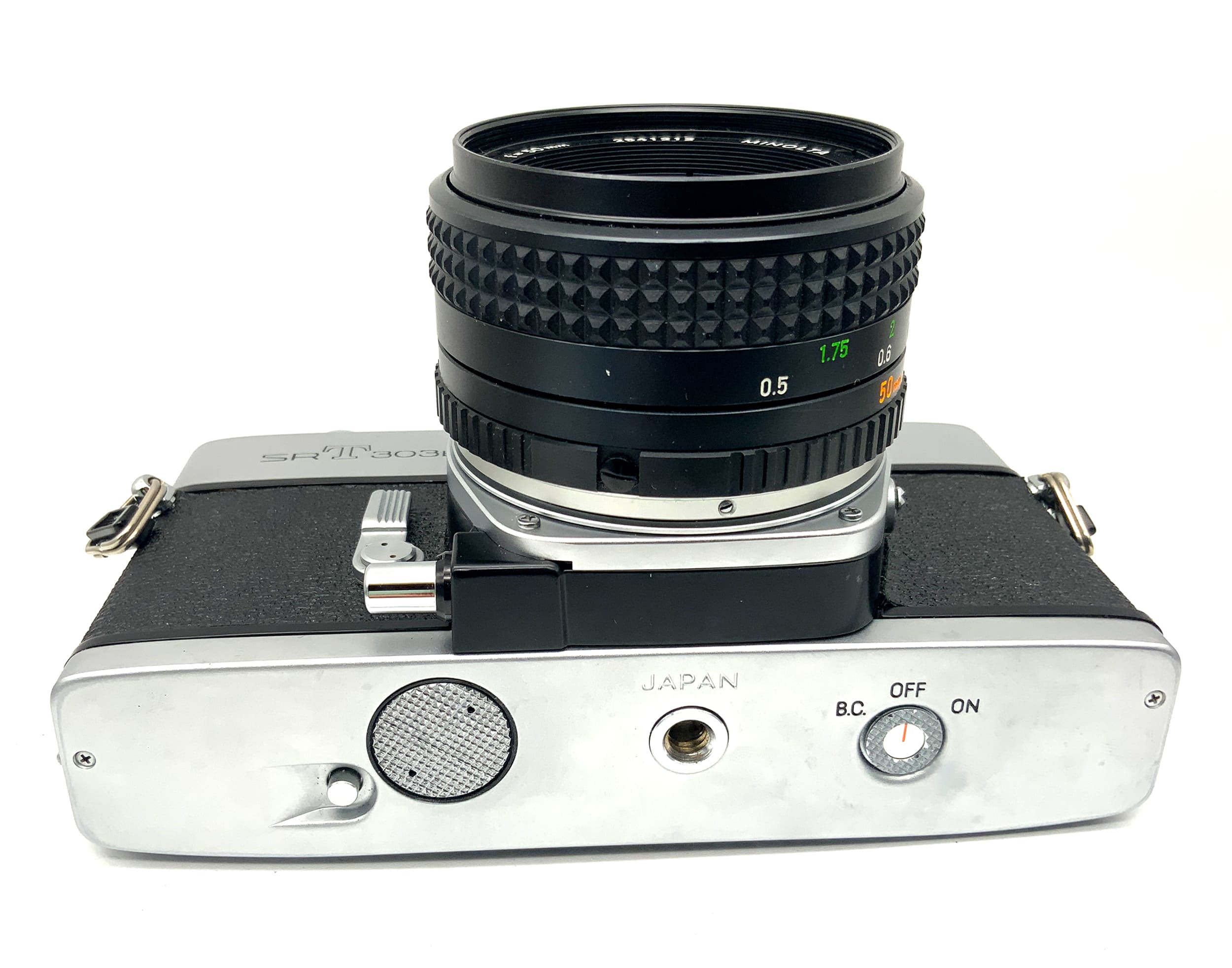 Minolta SRT 303b SLR + MC Rokkor-PF 1:1.7/50mm OVP 35mm analog Body (Minolta MD)
