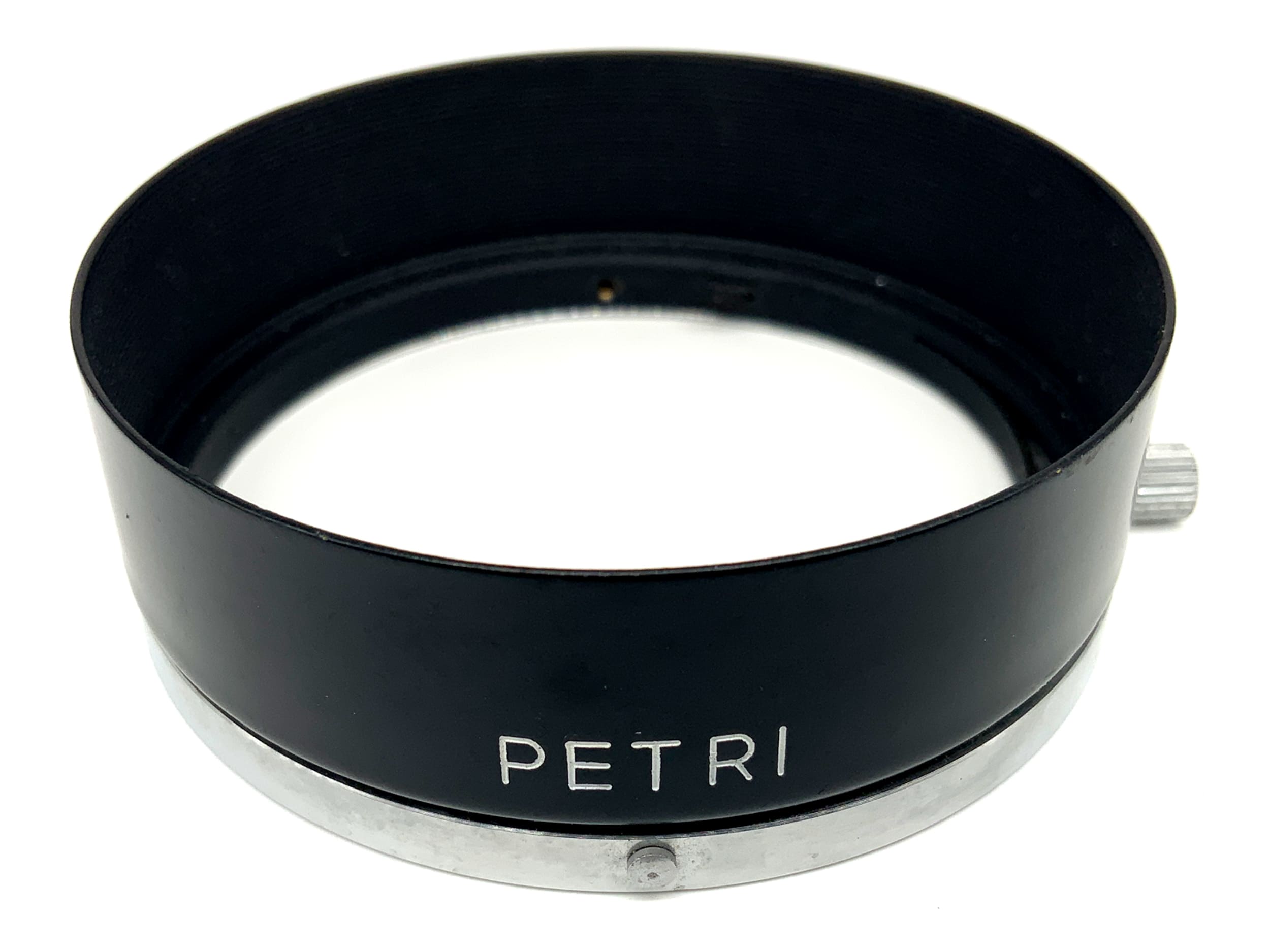 Petri 5.4cm Gegenlichtblende 54mm Metall metal Clamp On lenshood Sonnenblende
