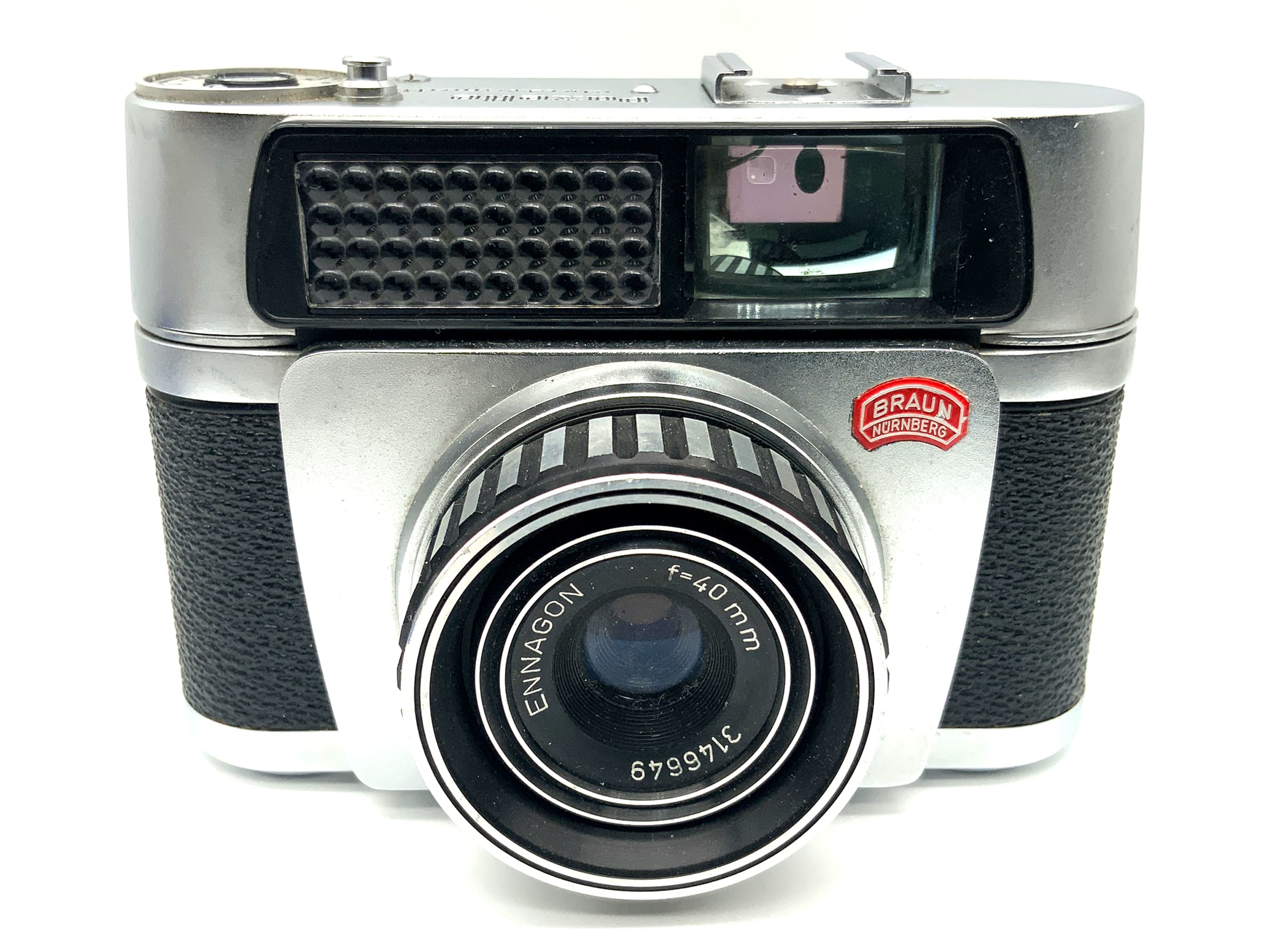 Braun Paxette electromatic Sucherkamera mit Ennagon f=40mm Analogkamera