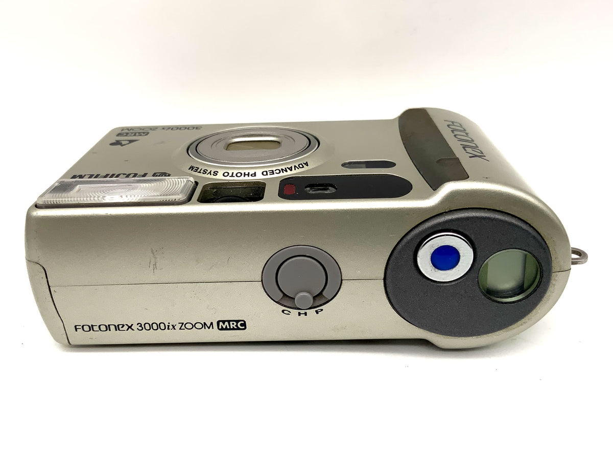 Appareil photo argentique Fujifilm 3000ix Zoom Point&amp;Shoot avec objectif Fujinon 21-58 mm APS Super EBC