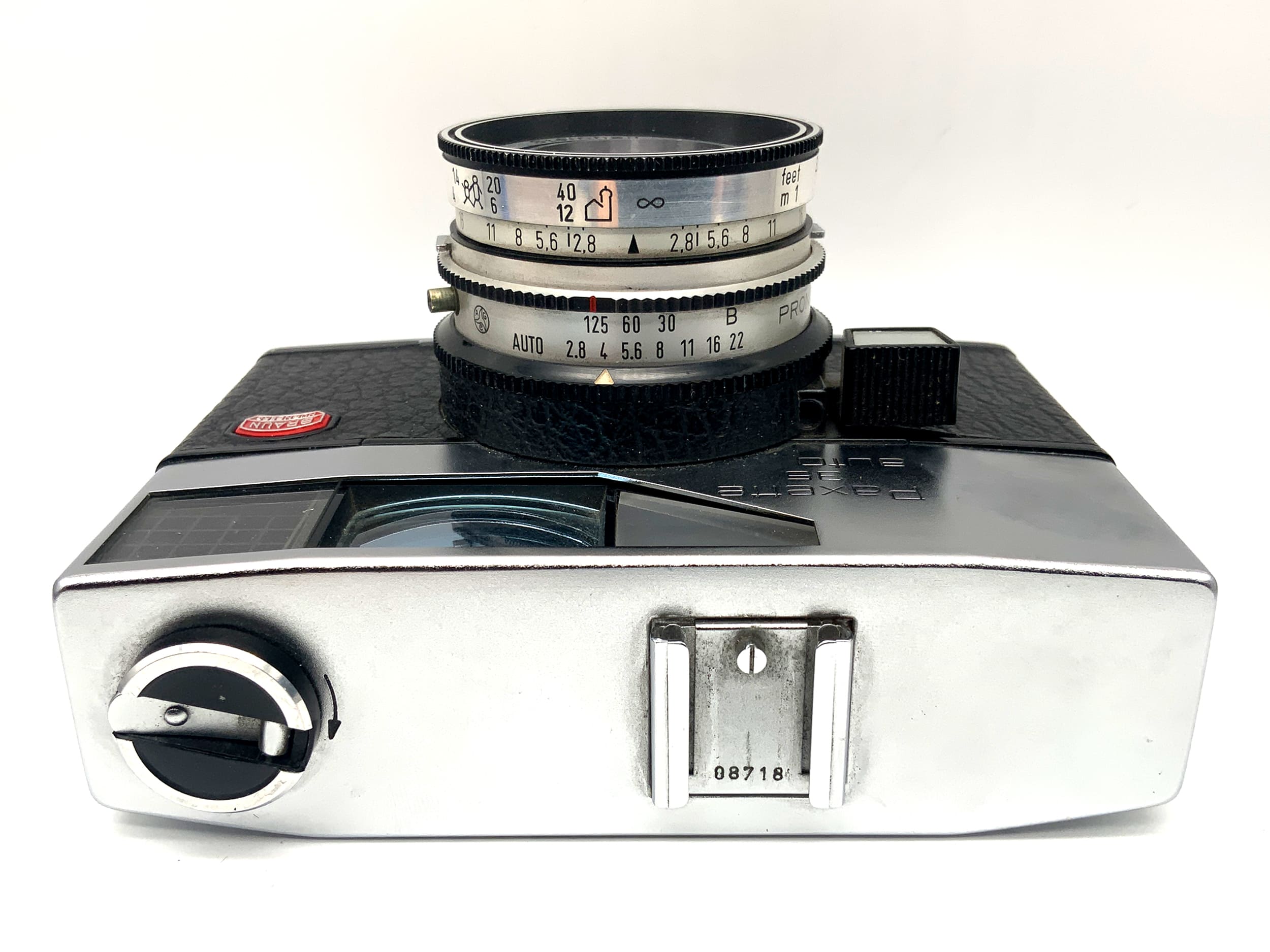 Braun Paxette 35 auto Sucherkamera Steinheil Cassar 1:2.8/45 Prontor-Matic 125