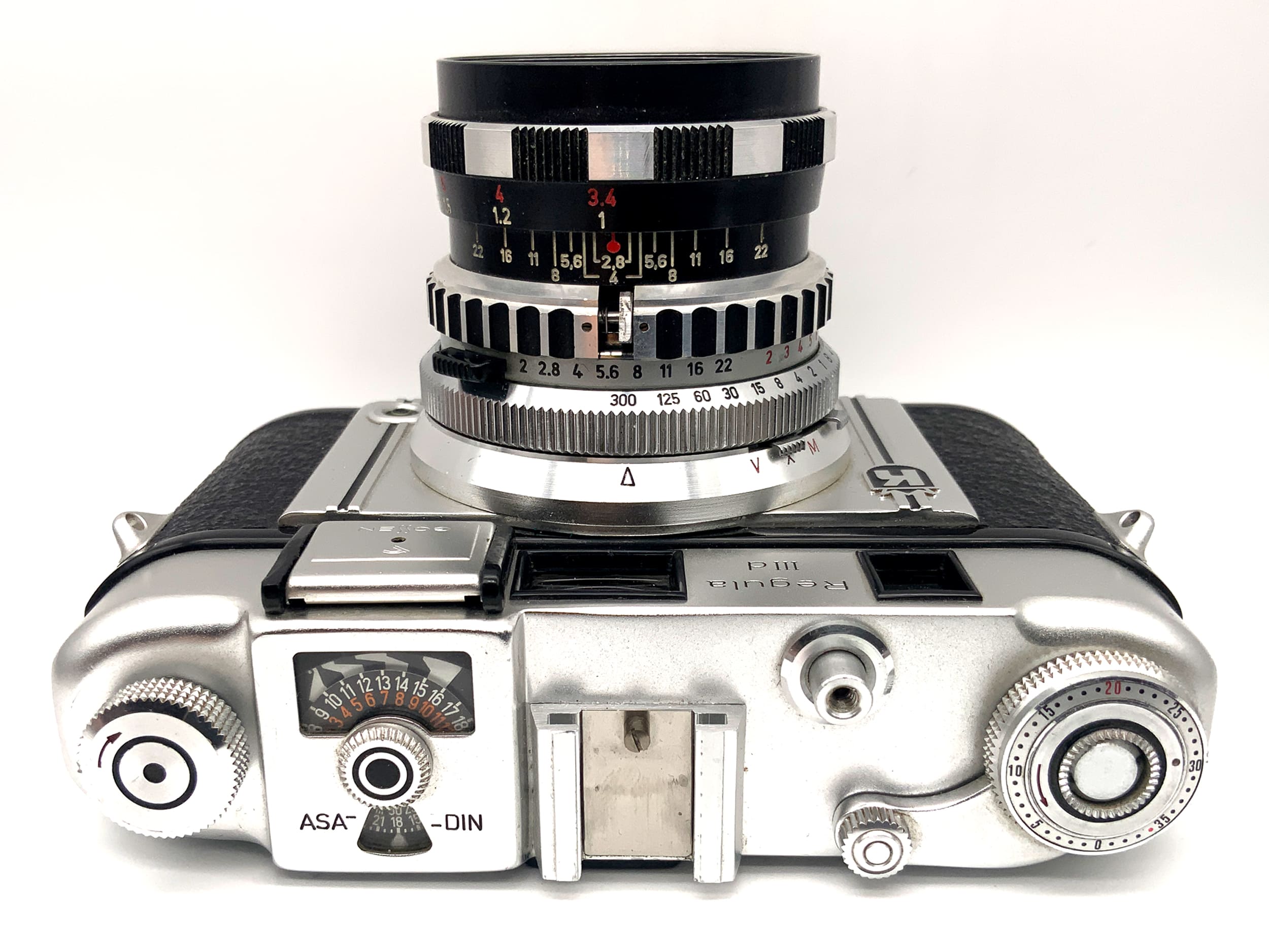 King KG Regula IIId Sucherkamera mit Color Ennit 1:2.8/50 red C Prontor-SVS