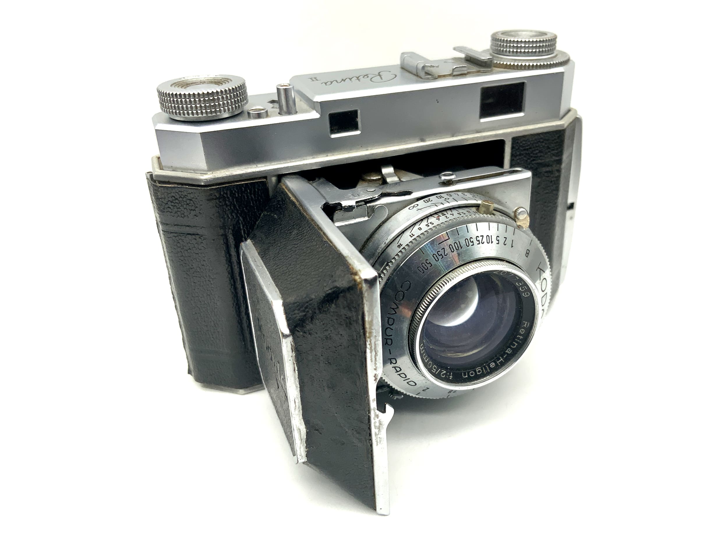 Kodak Retina II Klappkamera mit Rodenstock Retina-Heligon 50mm 1:2 Compur-Rapid