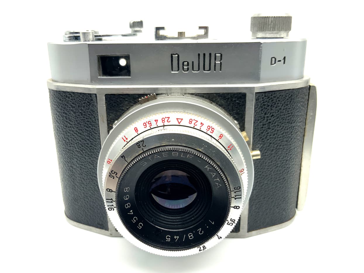 DeJur D-1 Sucherkamera mit Stable-Kata 45mm 1:2.8 Kompaktkamera Analogkamera