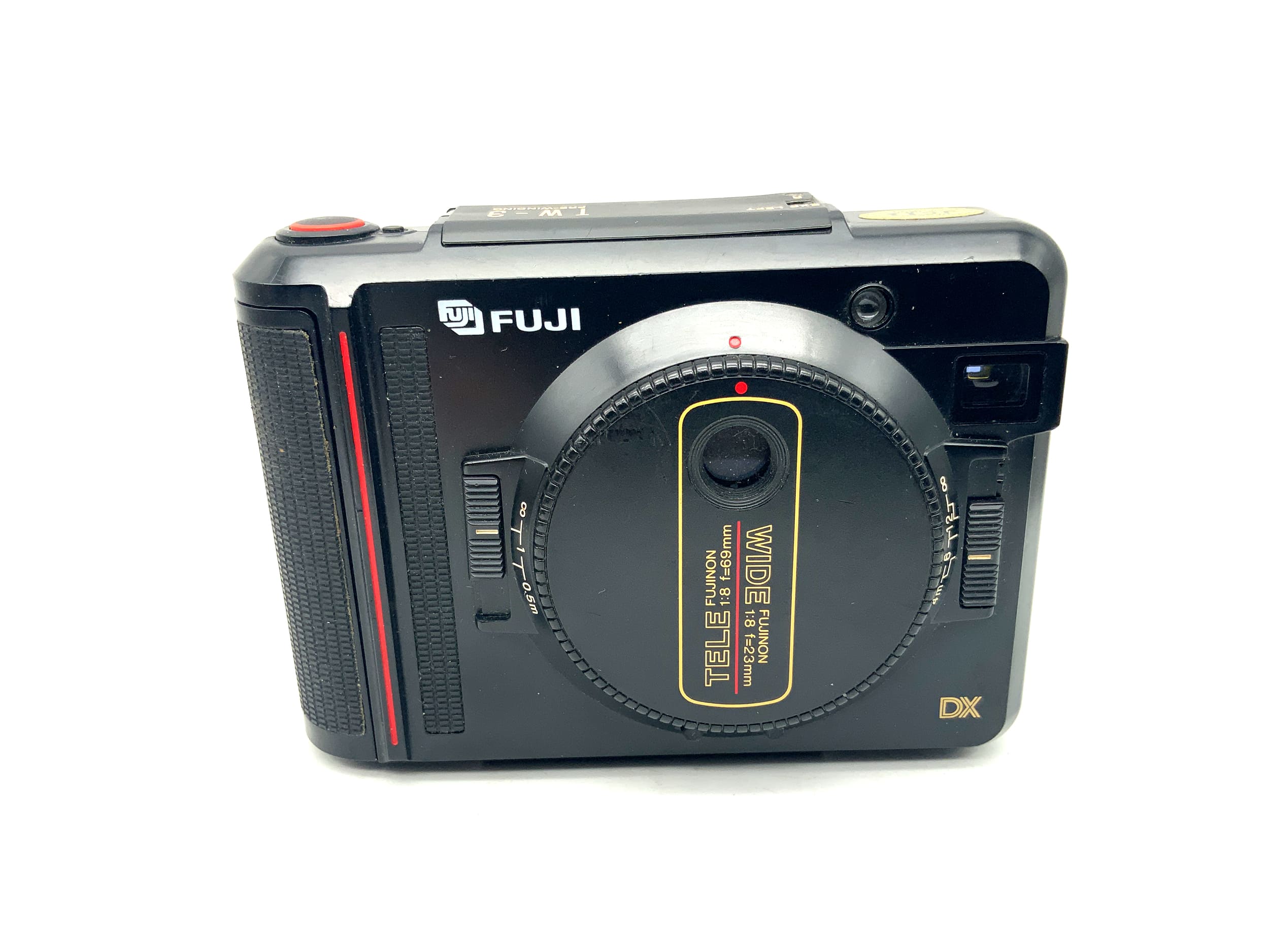 Fuji TW-3 Point&Shoot mit Fujinon Tele 69mm 1:8/ Wide 23mm 1:8 Halbformatkamera